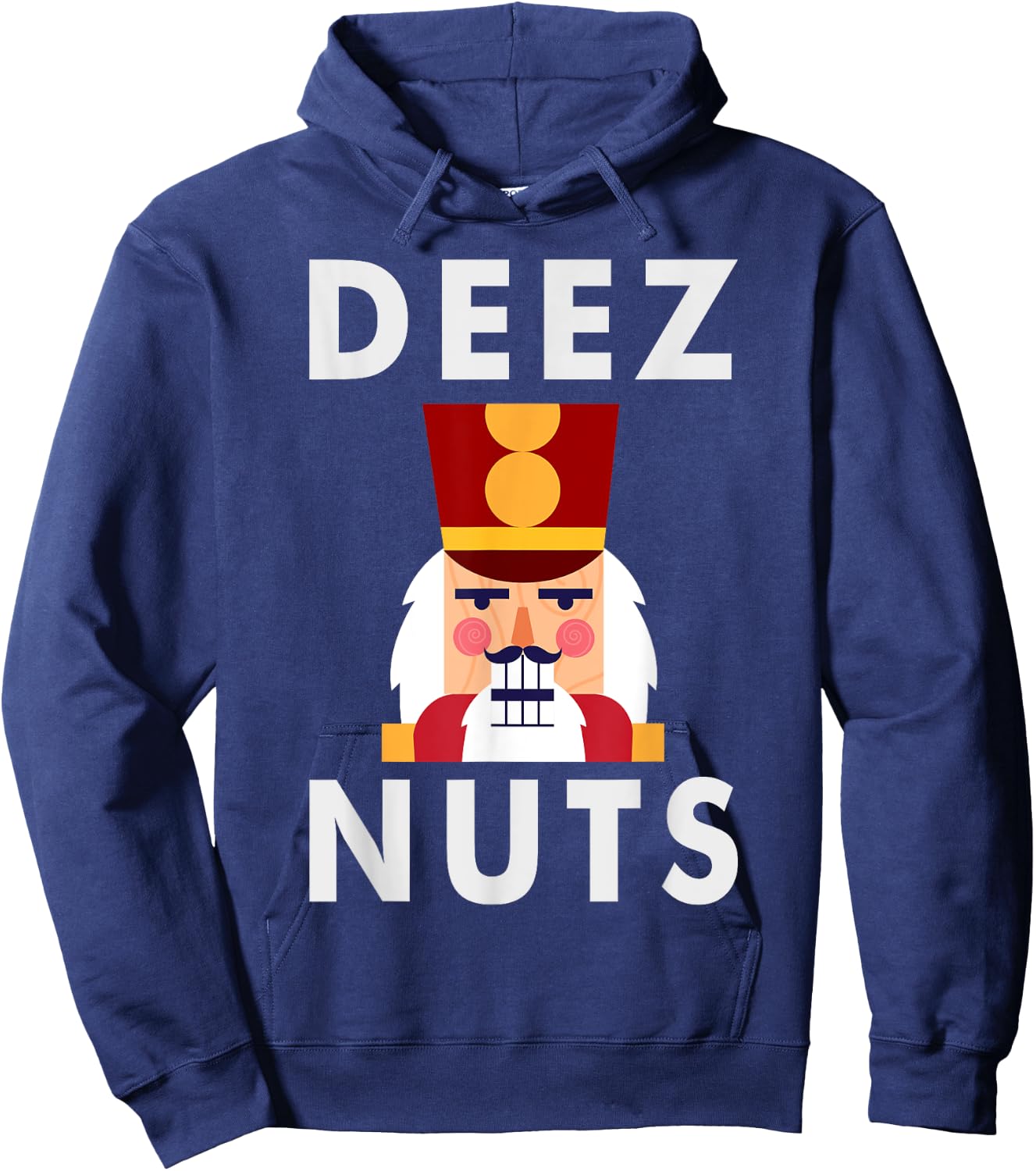 Deez Nuts | Funny Christmas Nutcracker Kids Hoodie - Hoodie | Navy