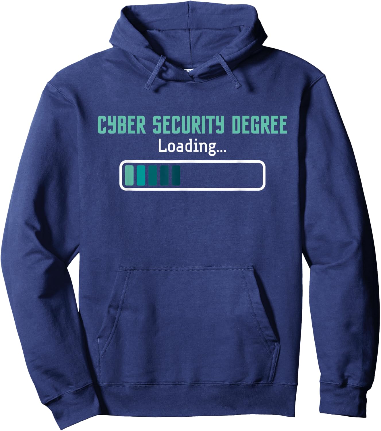 Cyber Security Degree Loading - Computer Programmer Hacker Hoodie - Hoodie | Navy