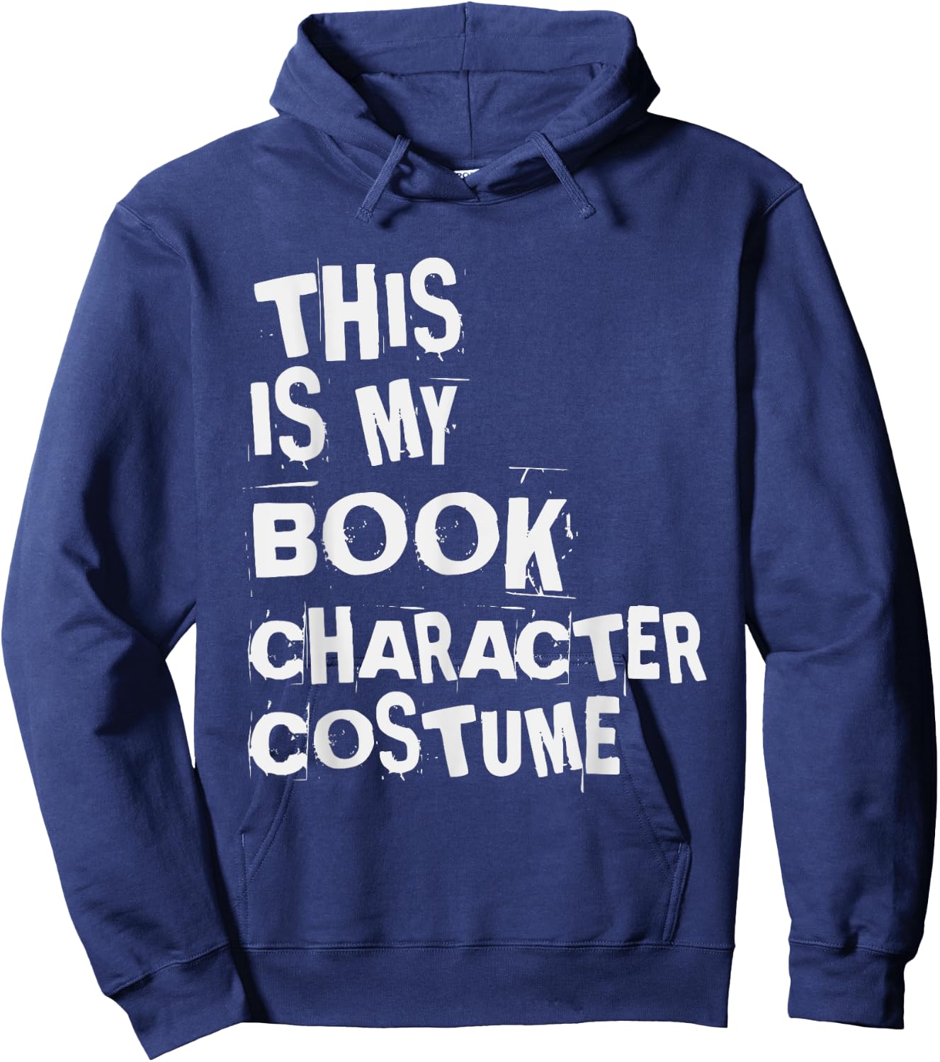 Simple Easy Halloween This Is My Book Character Costume Hoodie - Hoodie | Navy