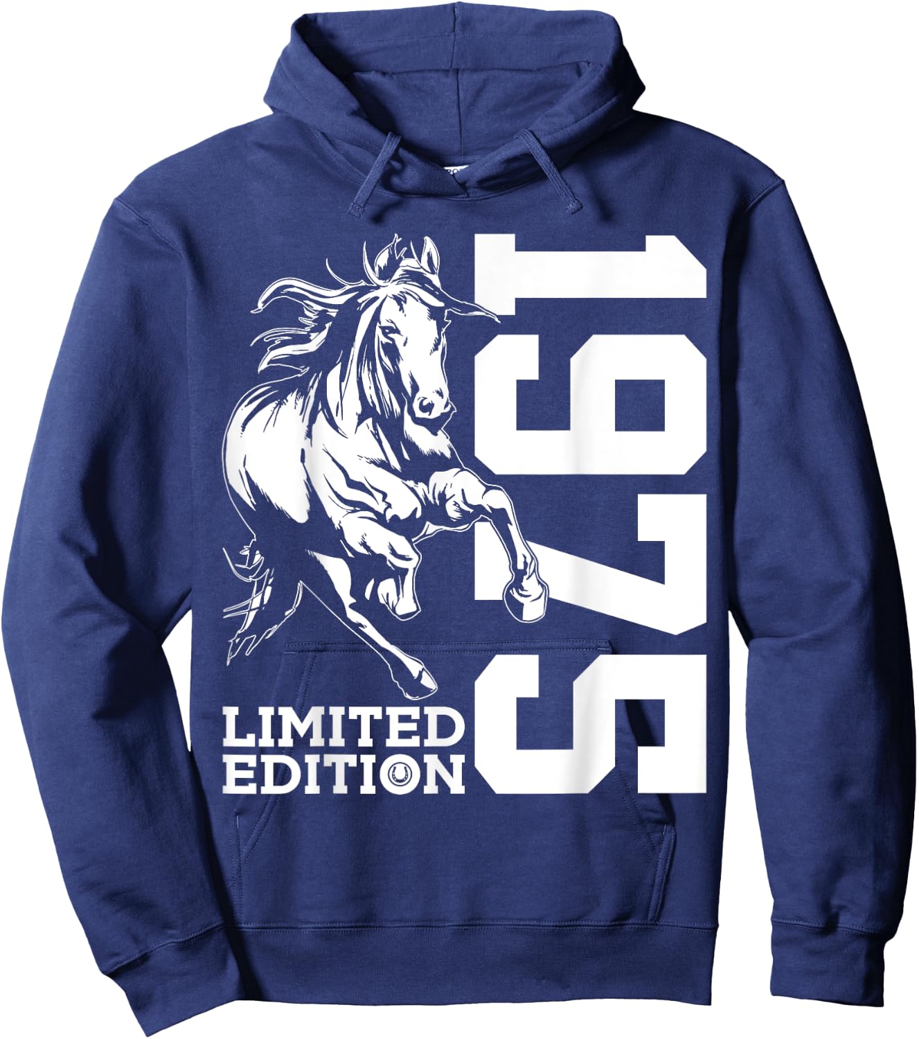 Riding 50th Birthday Horse Limited Edition 1975 Rider Hoodie - Hoodie | Navy