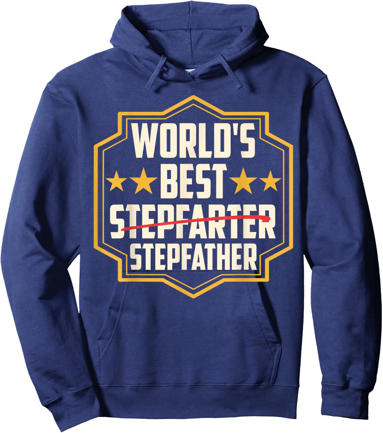 World's Best Stepfarter Stepfather Stepdad Sayings Step Dad Hoodie - Hoodie | Navy