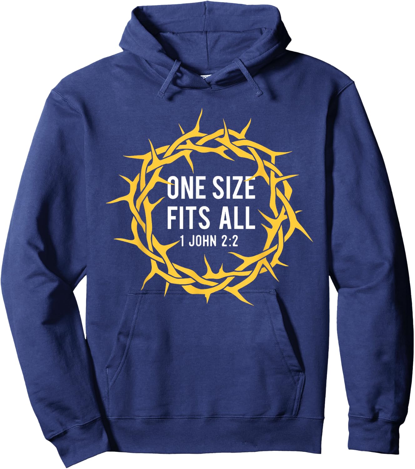 One Size Fits All - Bible Christian Faith Jesus Christ Hoodie - Hoodie | Navy