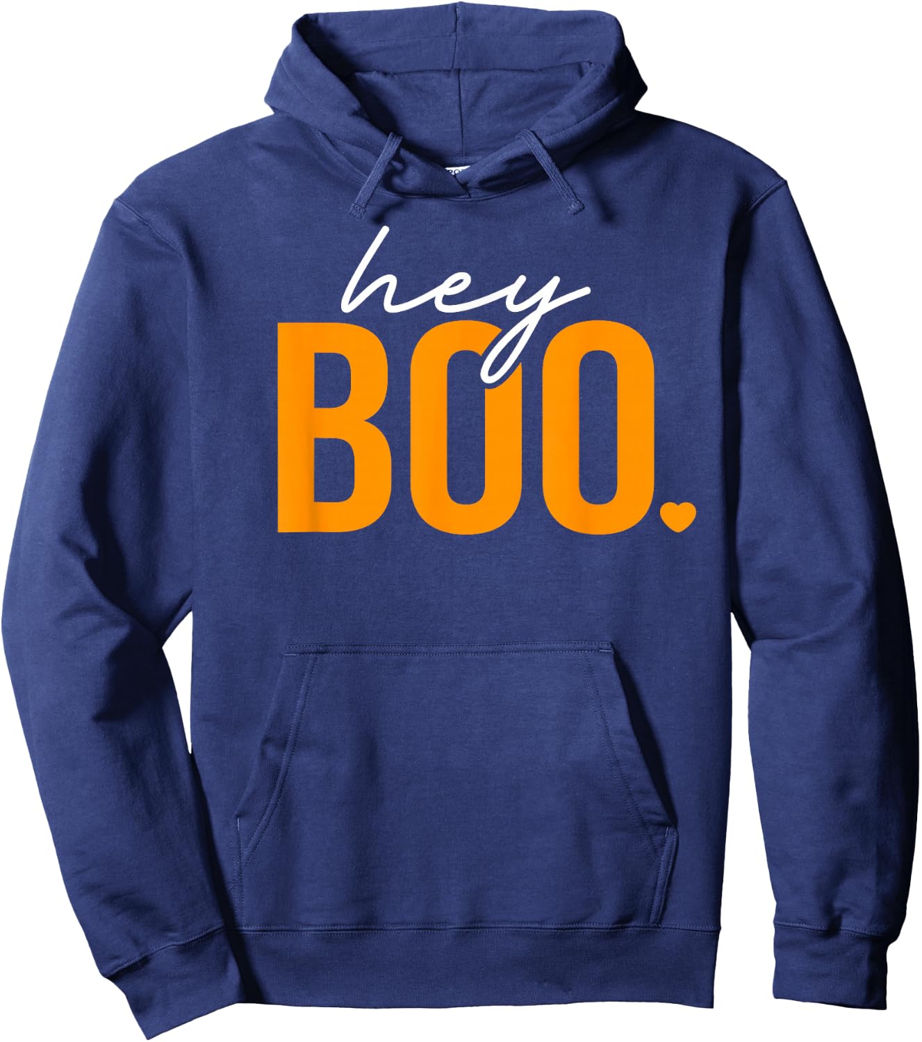 Hey Boo Funny Halloween Pun Ghost Spooky Toddler Boy Girl Hoodie - Hoodie | Navy