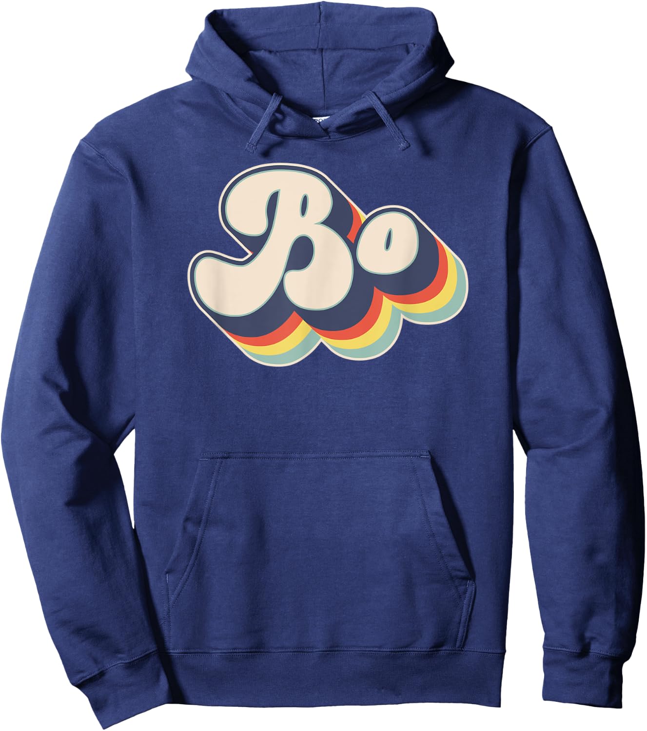 Bo Name Personalized Surname First Name Bo Hoodie - Hoodie | Navy