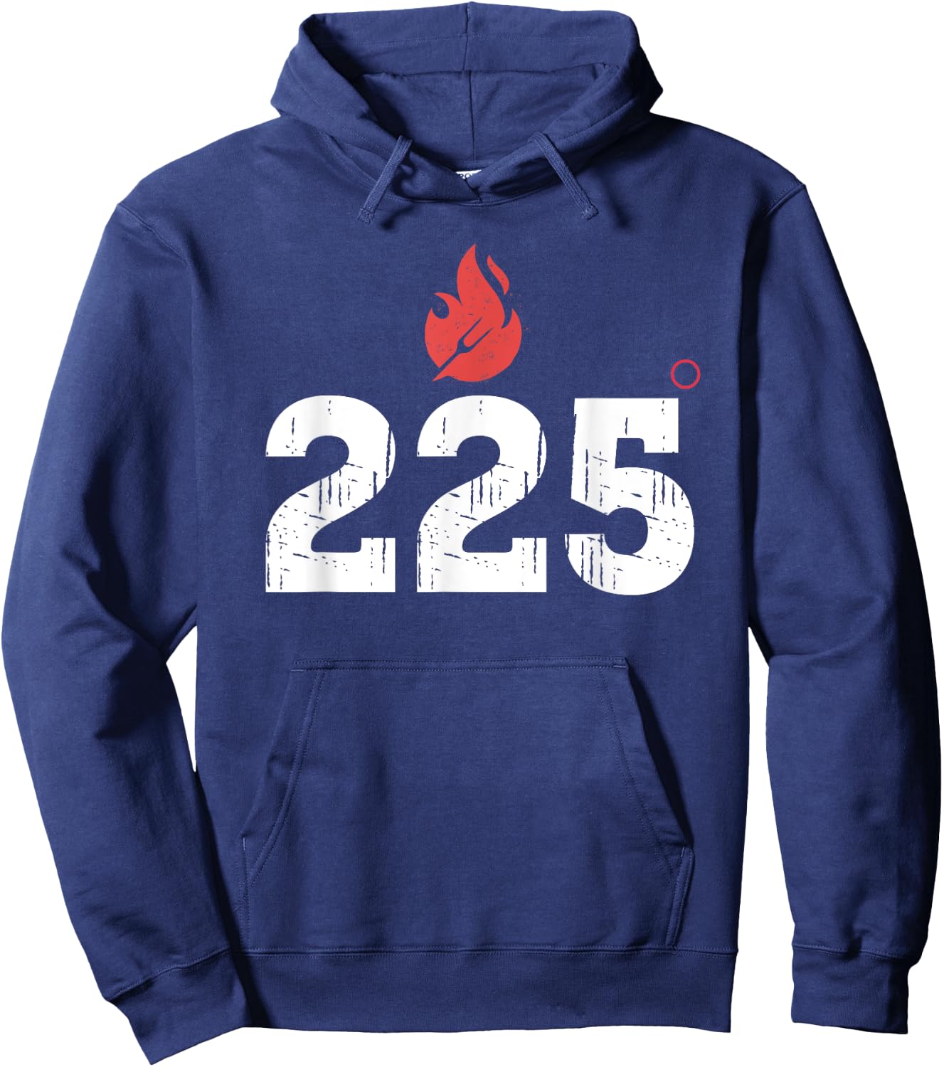 BBQ Barbeque Grilling 225 Degrees Smoking Meat Dad Father Hoodie - Hoodie | Navy