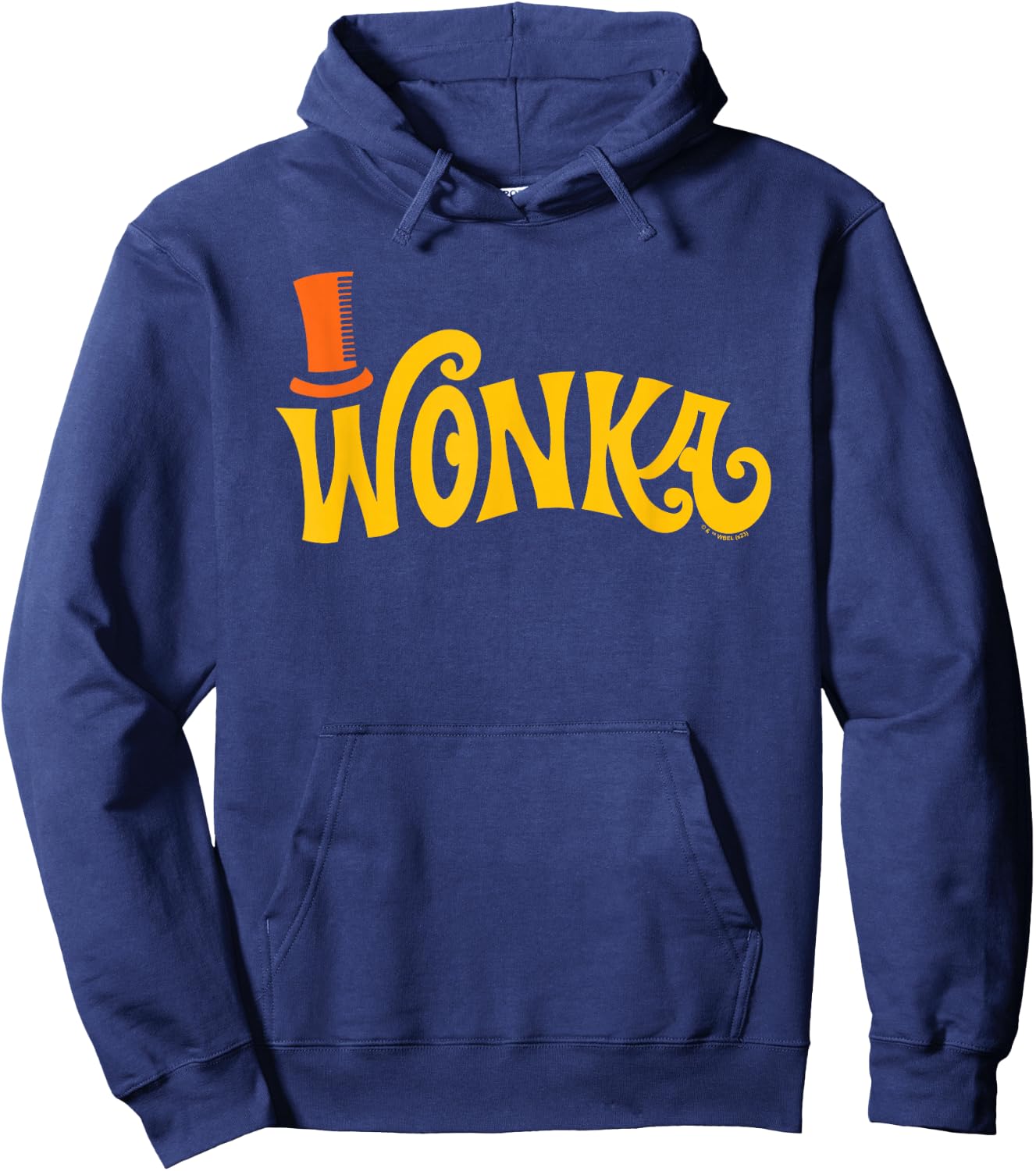 Willy Wonka & The Chocolate Factory - Retro Wonka Logo Hoodie - Hoodie | Navy
