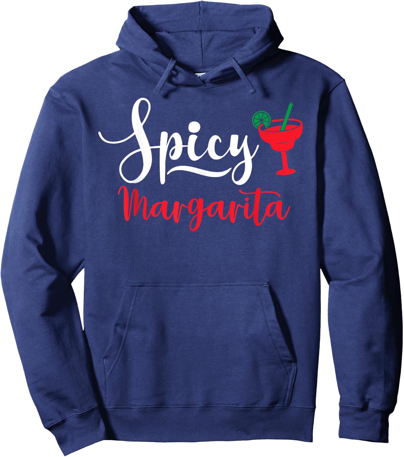 Spicy Margarita Shirt,Spicy Marg Shirt that says Spicy Hoodie - Hoodie | Navy