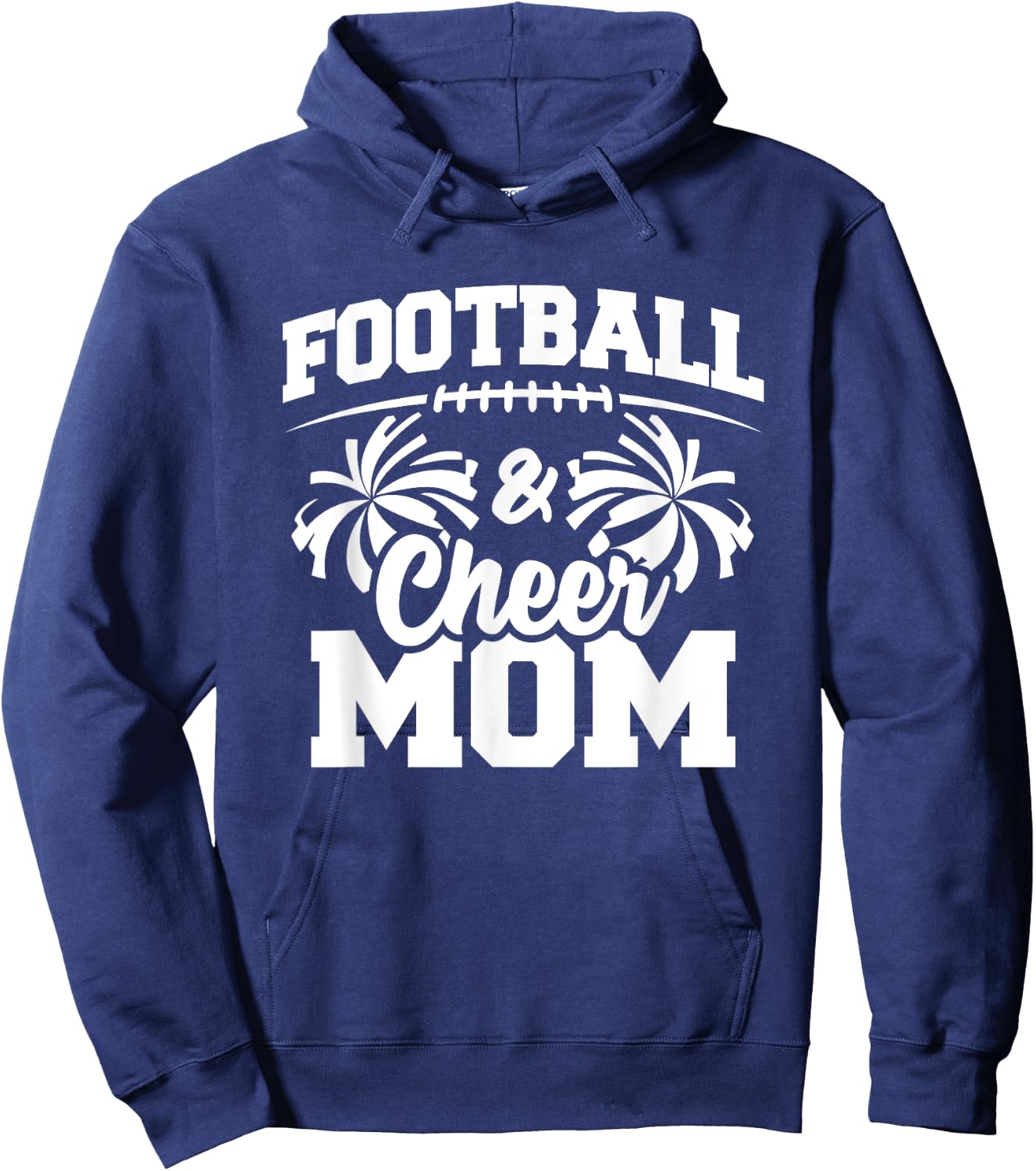 Football Cheer Mom - High School Cheerleader - Cheerleading Hoodie - Hoodie | Navy