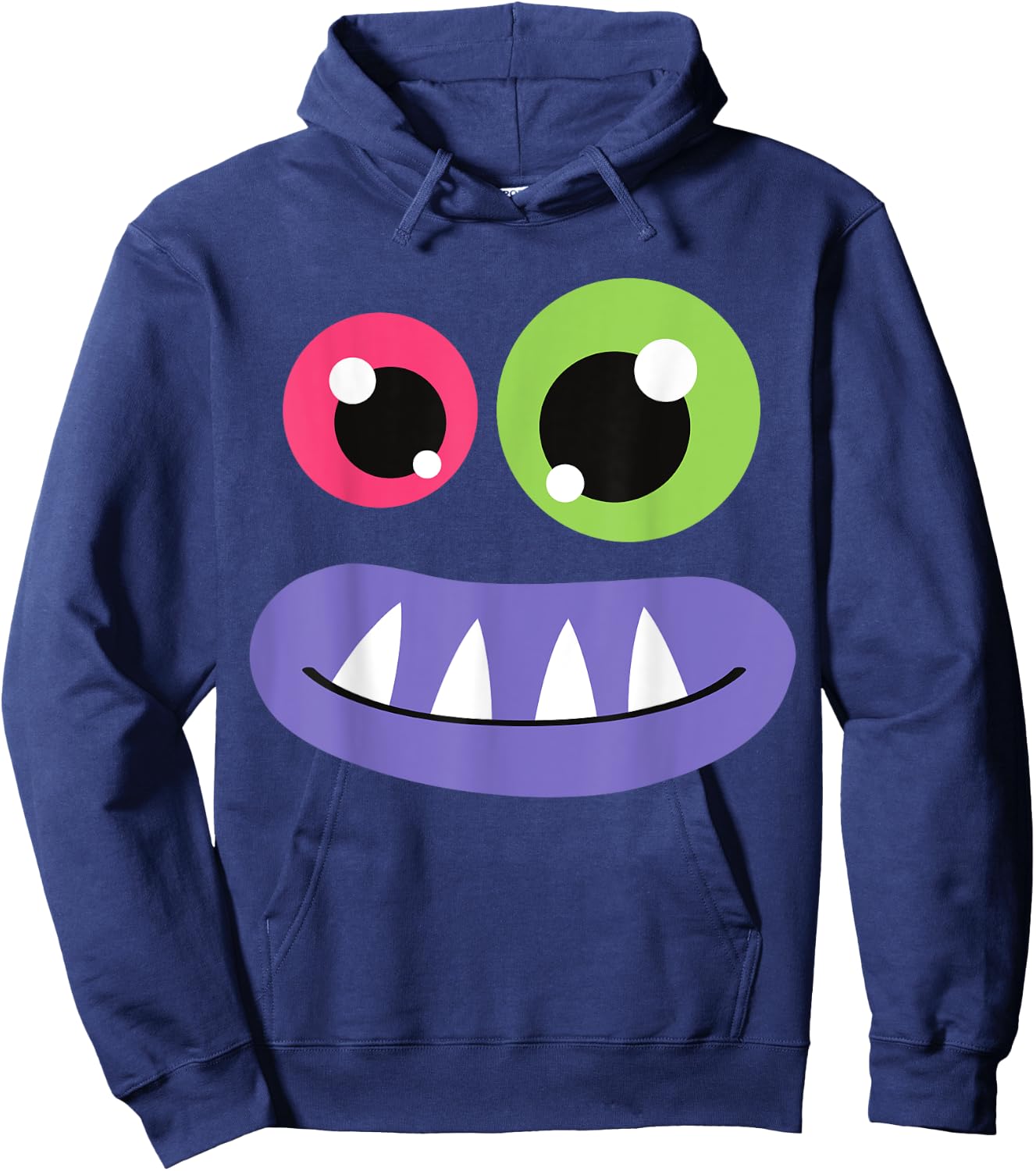 Cute Monster Face Halloween Costume Cute Group Men Women Kid Hoodie - Hoodie | Navy