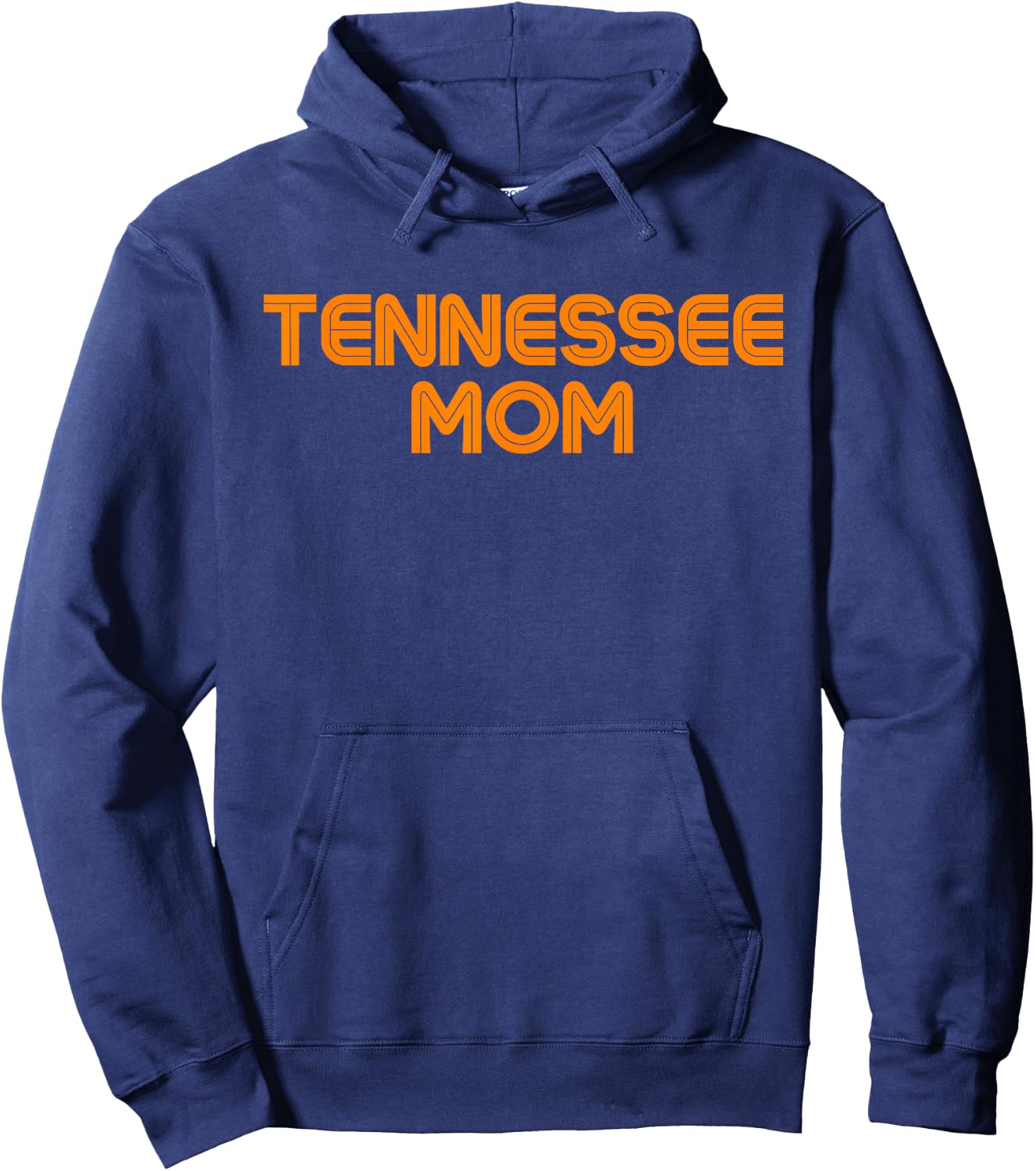 Retro Tennessee Mom TN Orange Vintage Tennessee Parent Hoodie - Hoodie | Navy