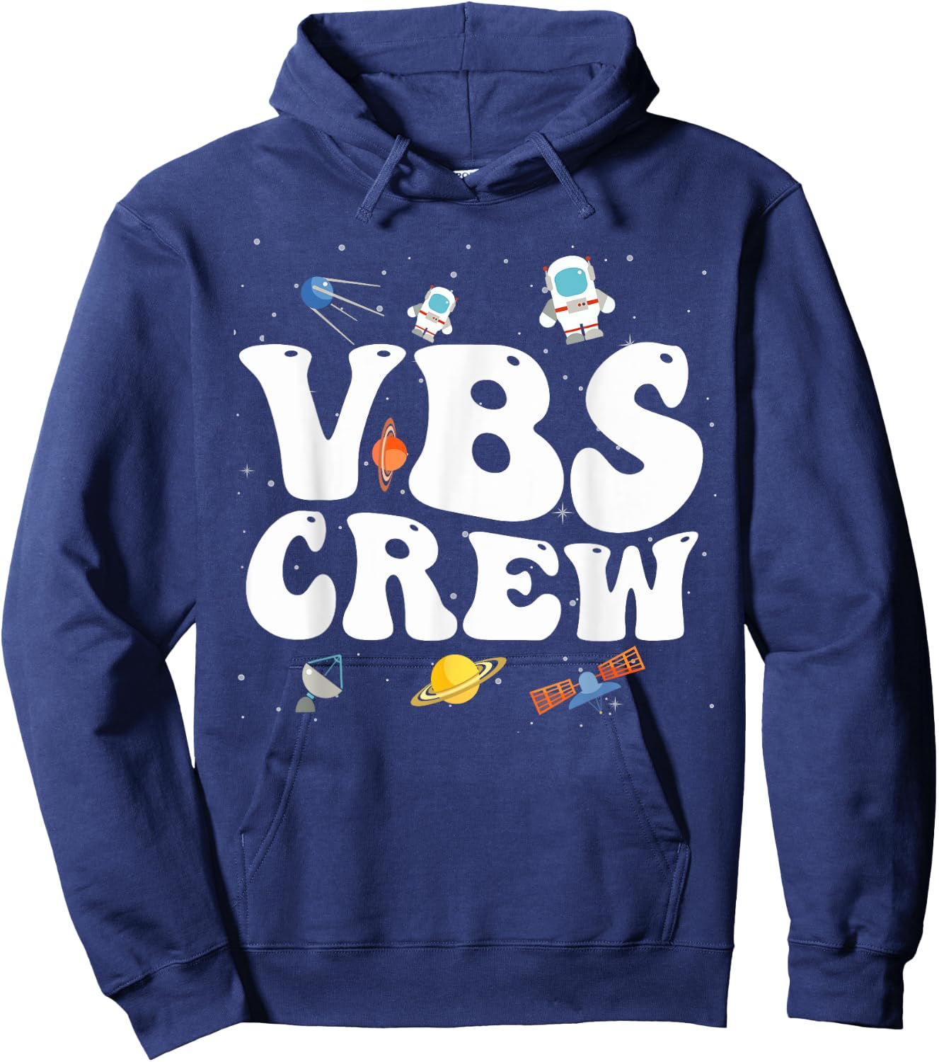 Space VBS Crew Vacation Bible VBS Teacher Christian School Hoodie - Hoodie | Navy