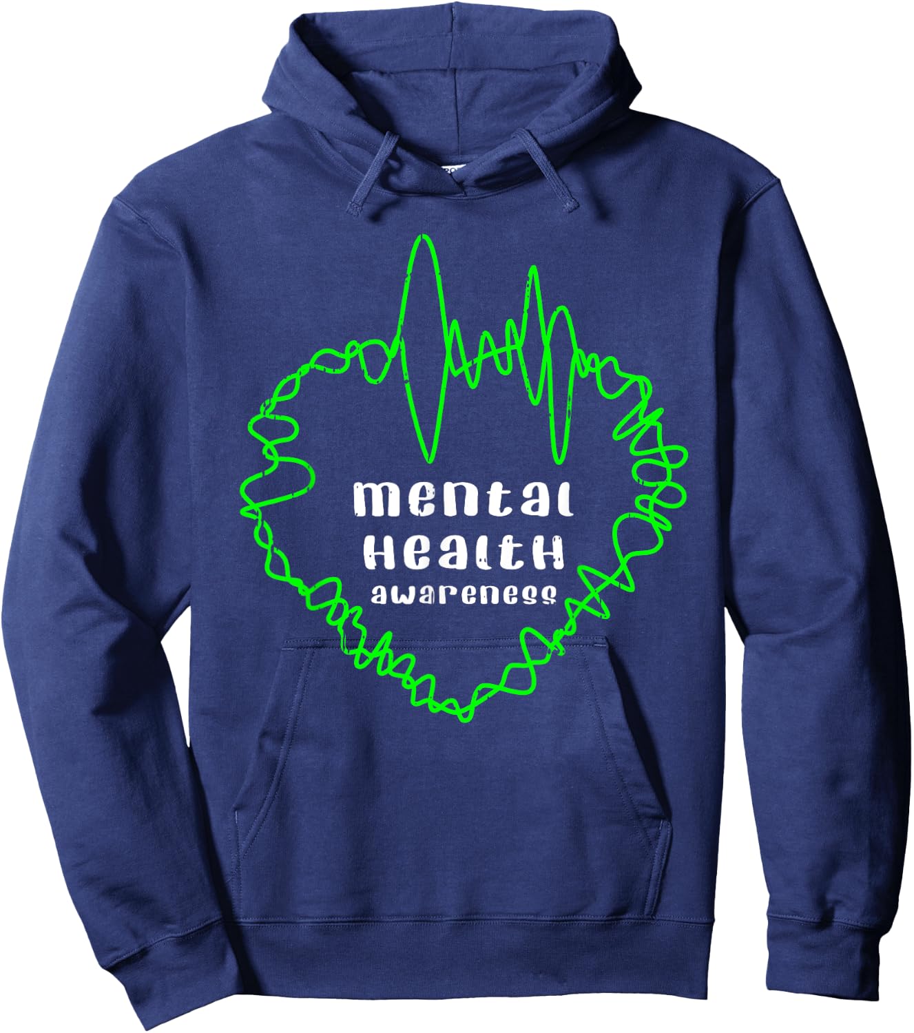 Mental Health Awareness Warrior Counselor Therapist Hoodie - Hoodie | Navy
