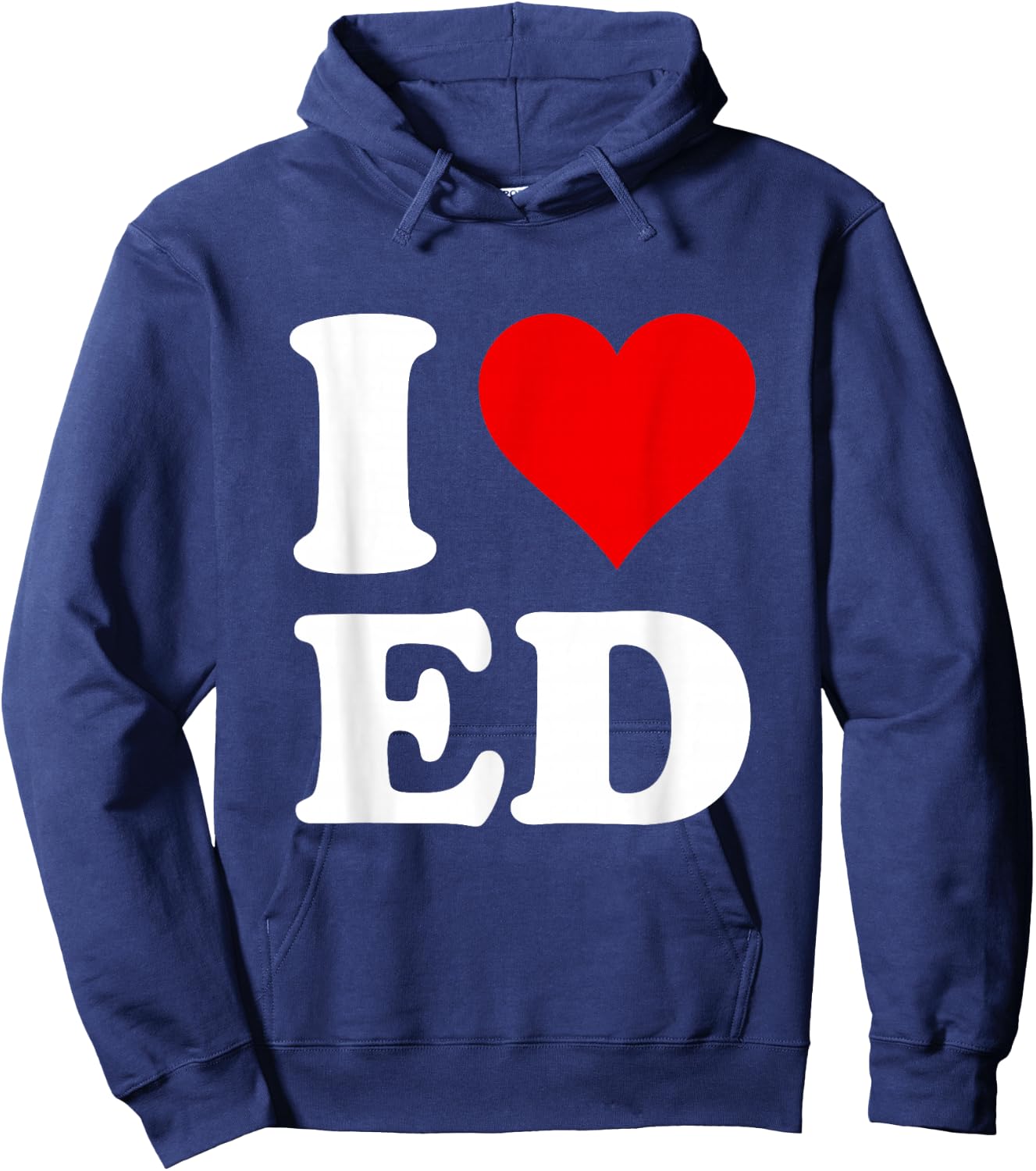 I Love Ed Hoodie - Hoodie | Navy