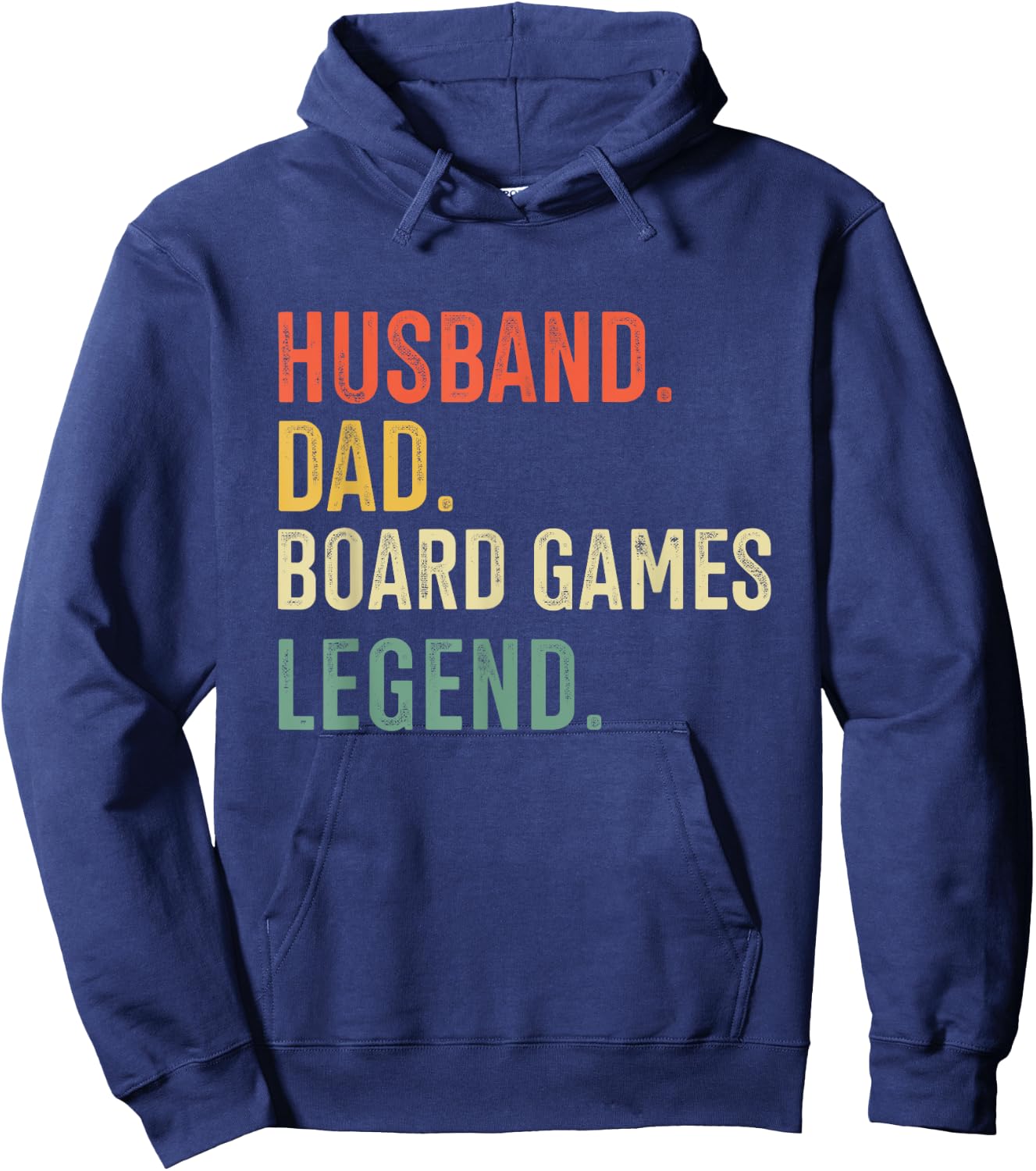 Husband Dad Board Game Legend Vintage Clothing Hoodie - Hoodie | Navy