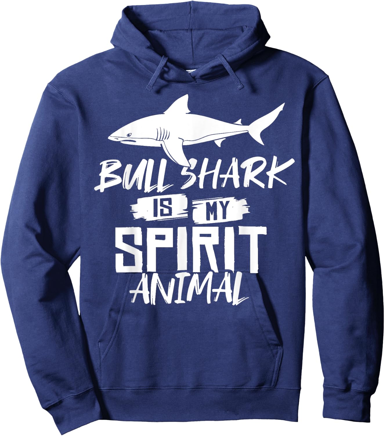 Bull Shark Teeth Animal Funny Ocean Hoodie - Hoodie | Navy