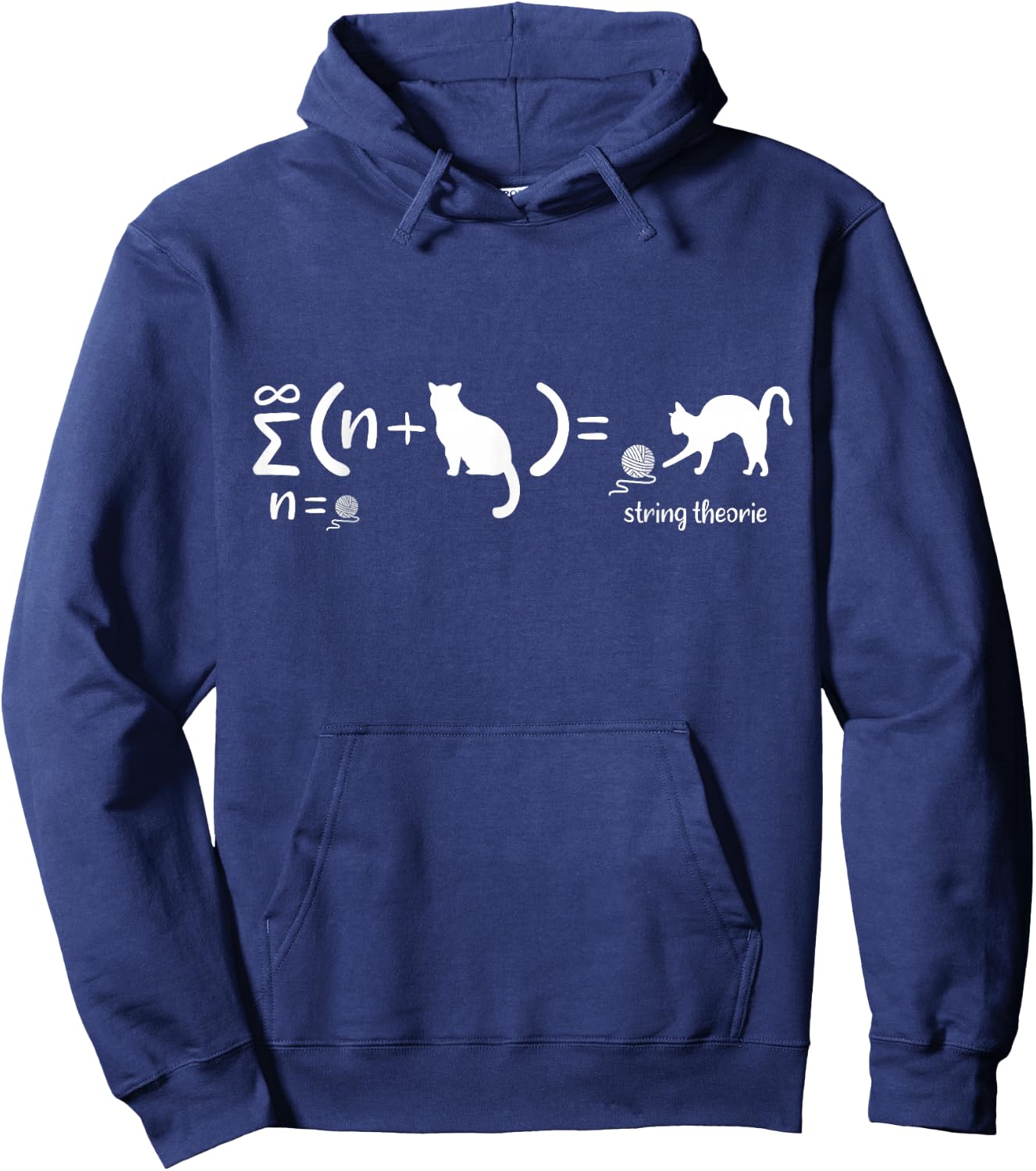 String Theory Science Nerd Physics Schrodinger's Cat Hoodie - Hoodie | Navy