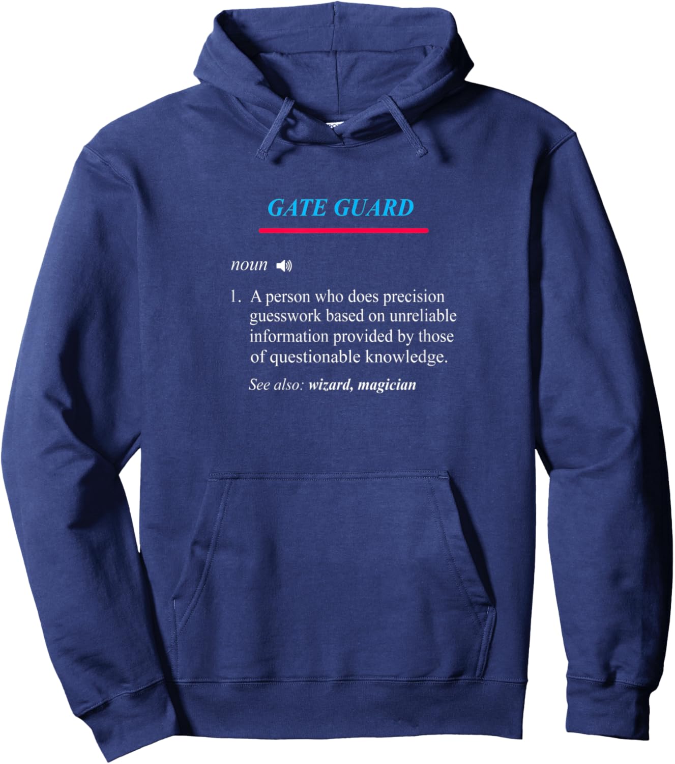 GATE GUARD Definition Hoodie - Hoodie | Navy