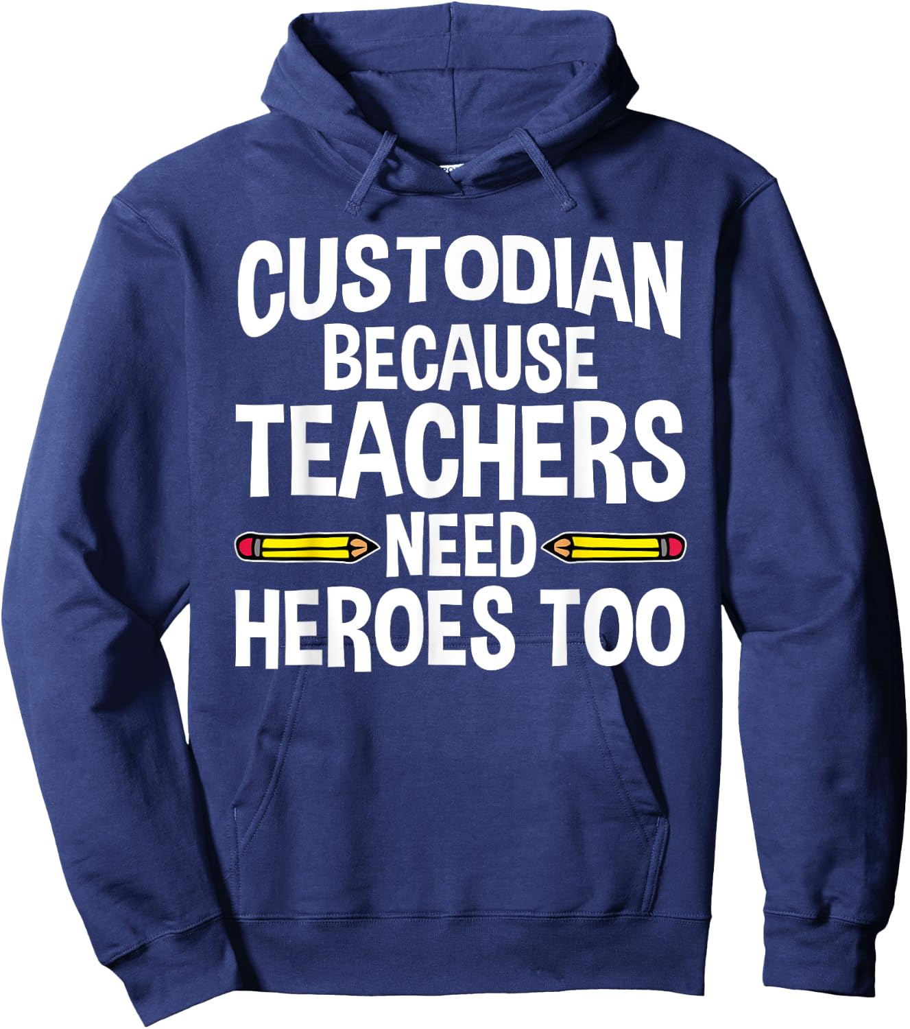 Funny School Custodian Design Women Janitor Quotes Hoodie - Hoodie | Navy