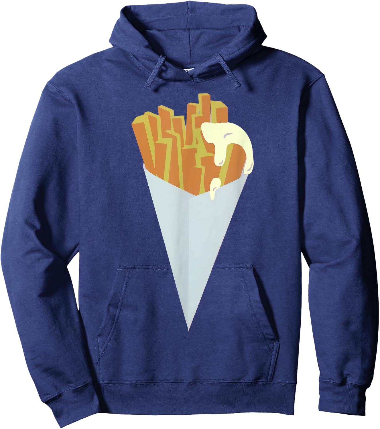 Belgian fries with mayonaise Hoodie - Hoodie | Navy