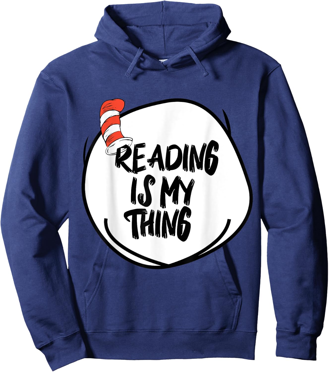 Reading is my Thing Funny Bookworm Reading book Lover Hoodie - Hoodie | Navy