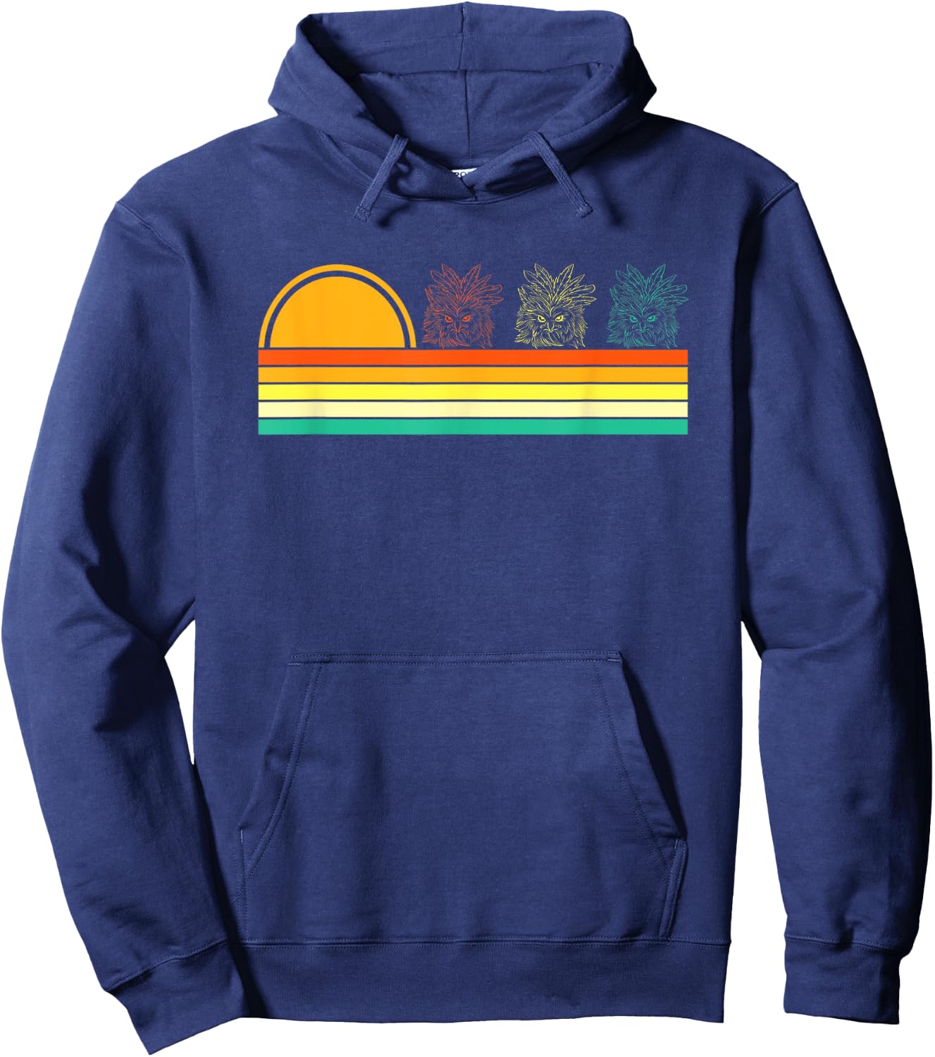 Retro Harpy Eagle Lover Vintage Harpy Eagle Hoodie - Hoodie | Navy