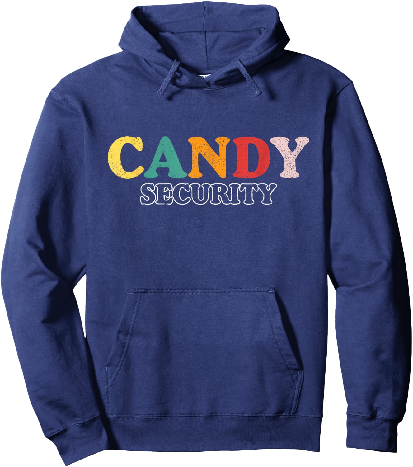 Funny Candy Security | Halloween Party Hoodie - Hoodie | Navy