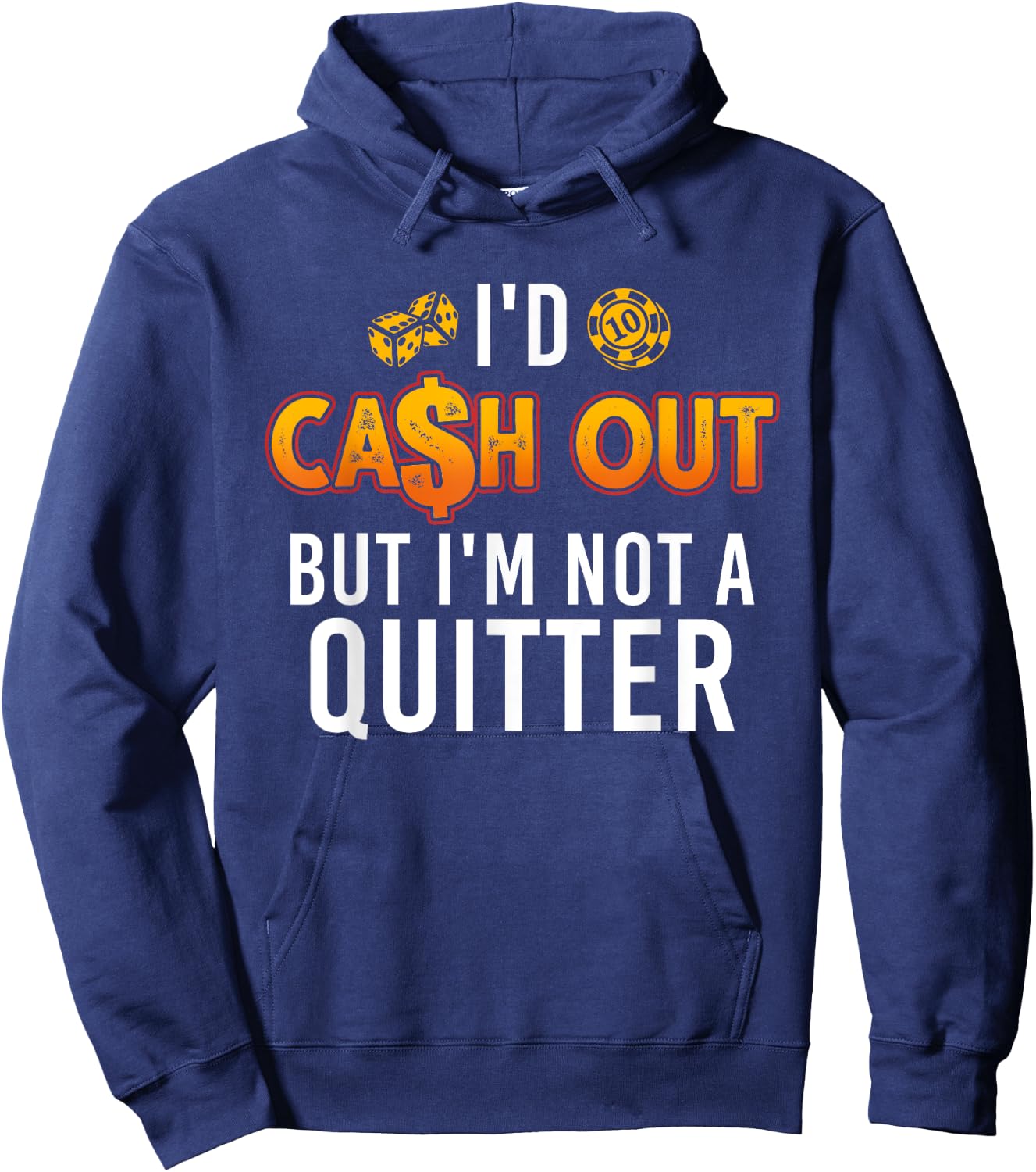 Funny Gambling Art Women Slot Machine Las Vegas Hoodie - Hoodie | Navy