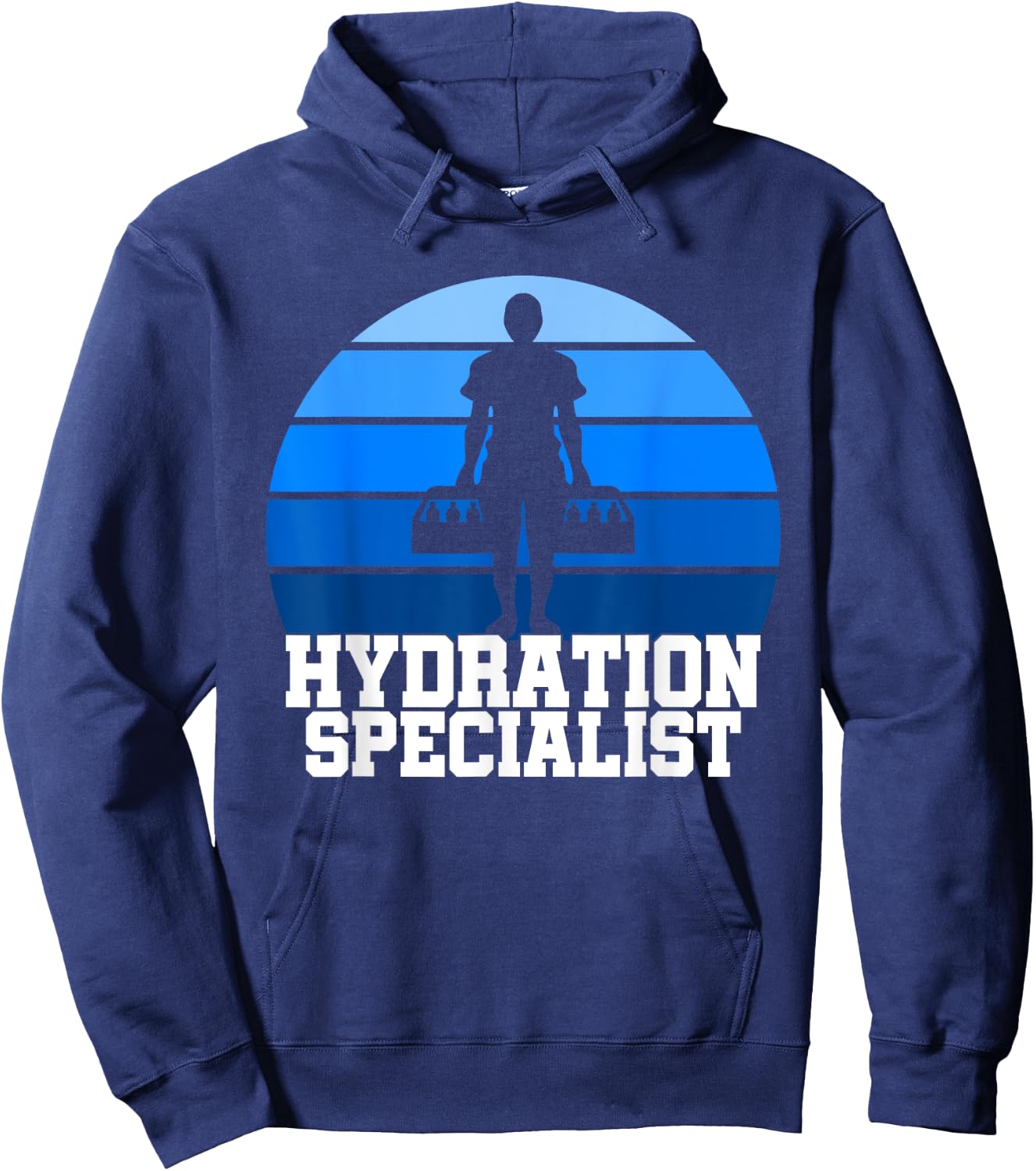 Hydration Specialist Team Manager Football Hydrated Waterboy Hoodie - Hoodie | Navy