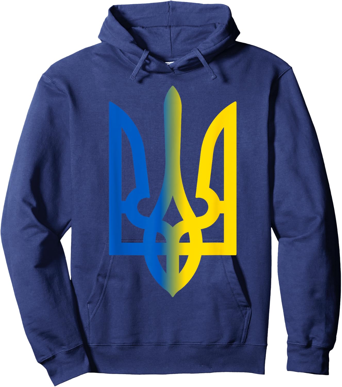 Trident Ukrainian Volodymyr Zelensky President Of Ukraine Hoodie - Hoodie | Navy