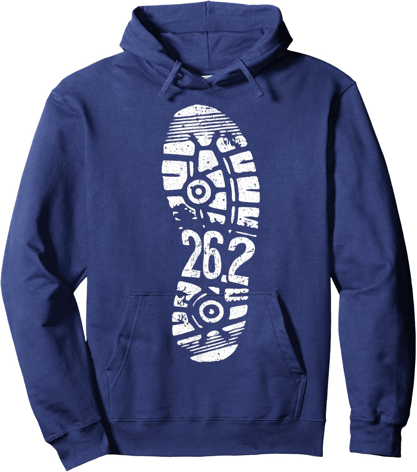 Cool Marathon Art Men Women 26.2 Marathoner Running Finisher Hoodie - Hoodie | Navy