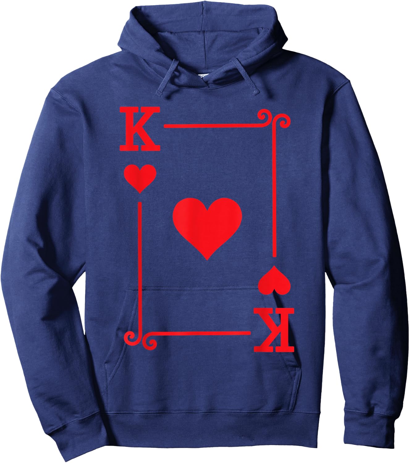 King Hearts Costume - Playing Cards - King Hearts Hoodie - Hoodie | Navy