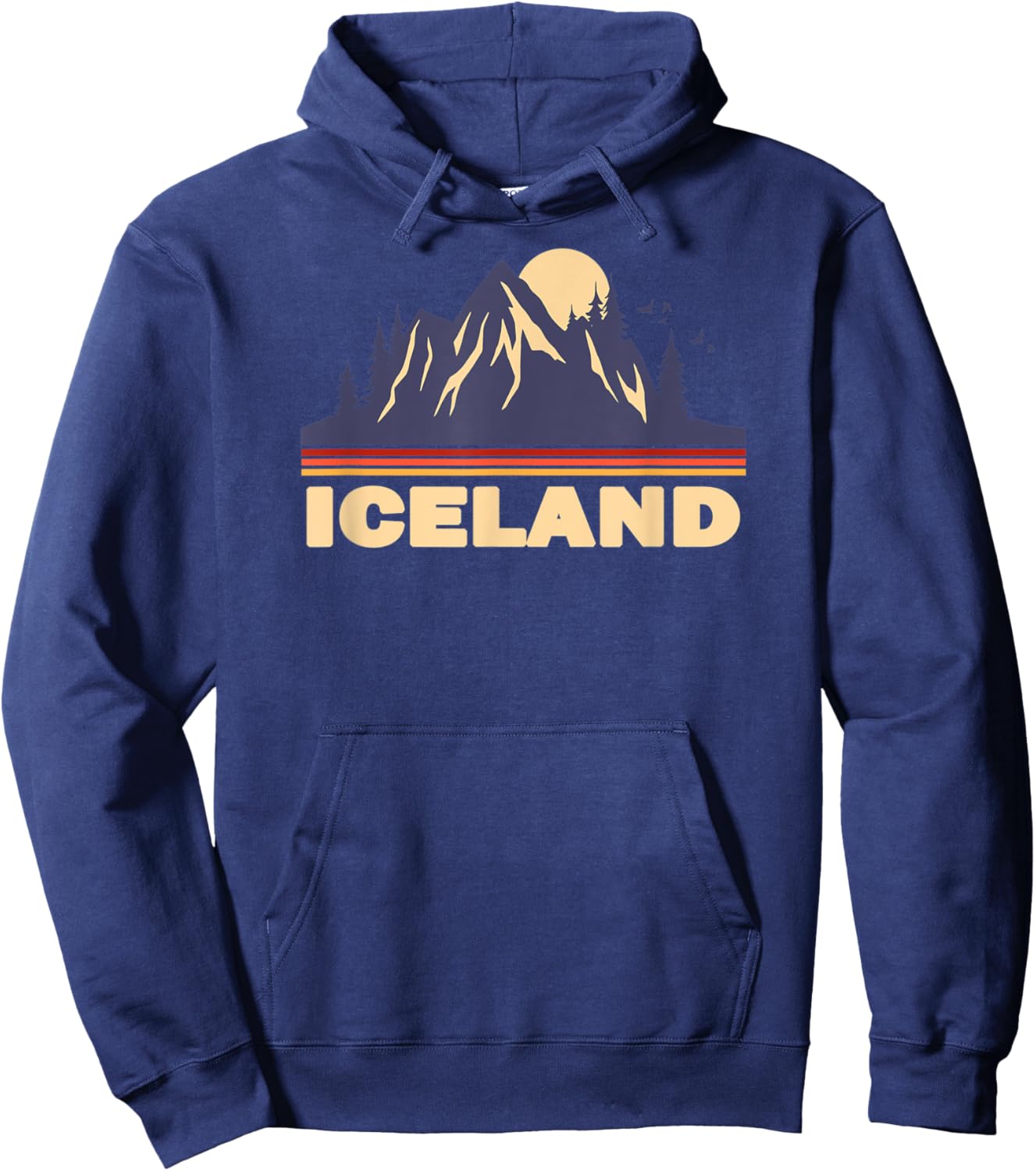 Iceland Mountains Volcanoes Hoodie - Hoodie | Navy