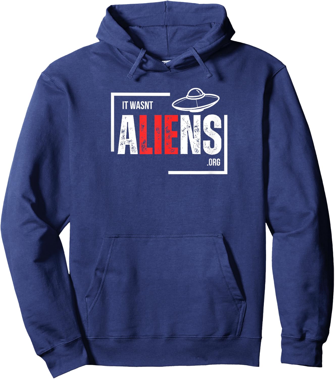 It Wasn't Aliens, UFO, Rapture, Christian Hoodie - Hoodie | Navy