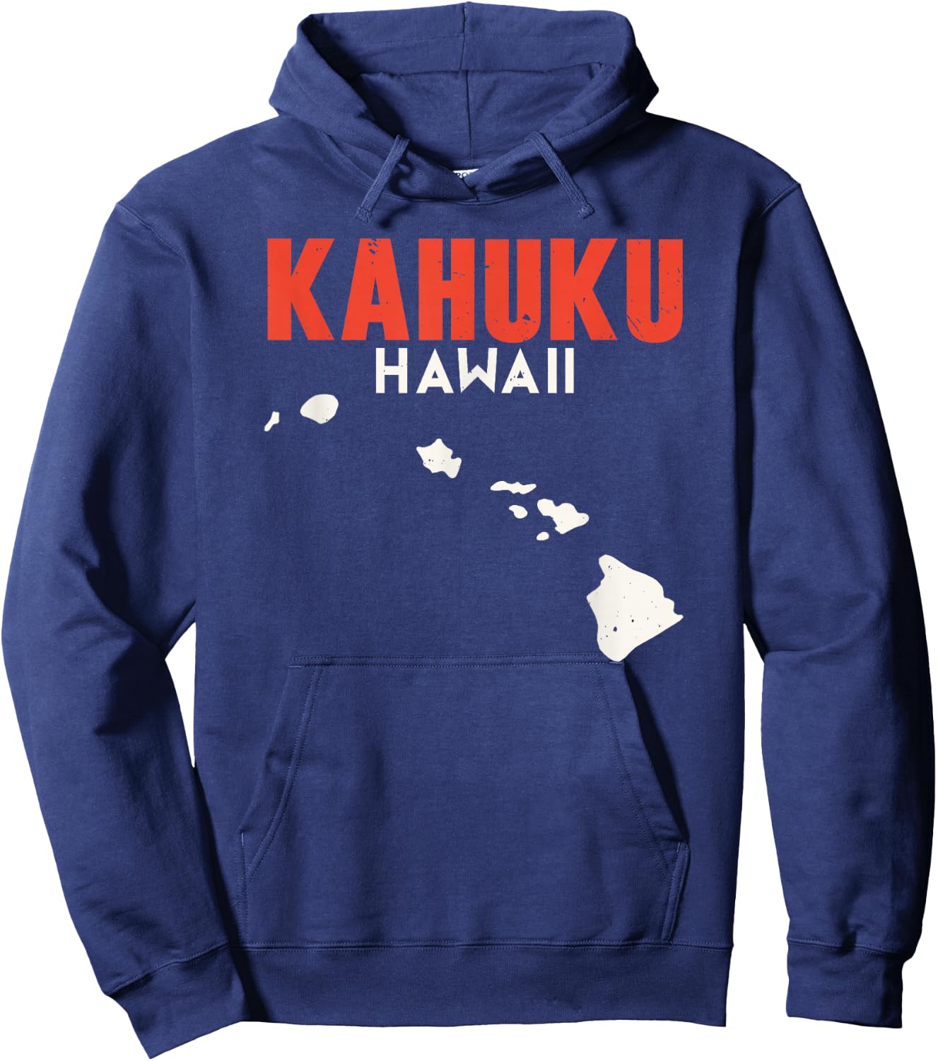 Kahuku Hawaii USA State America Travel Hawaiian Honolulu Hoodie - Hoodie | Navy