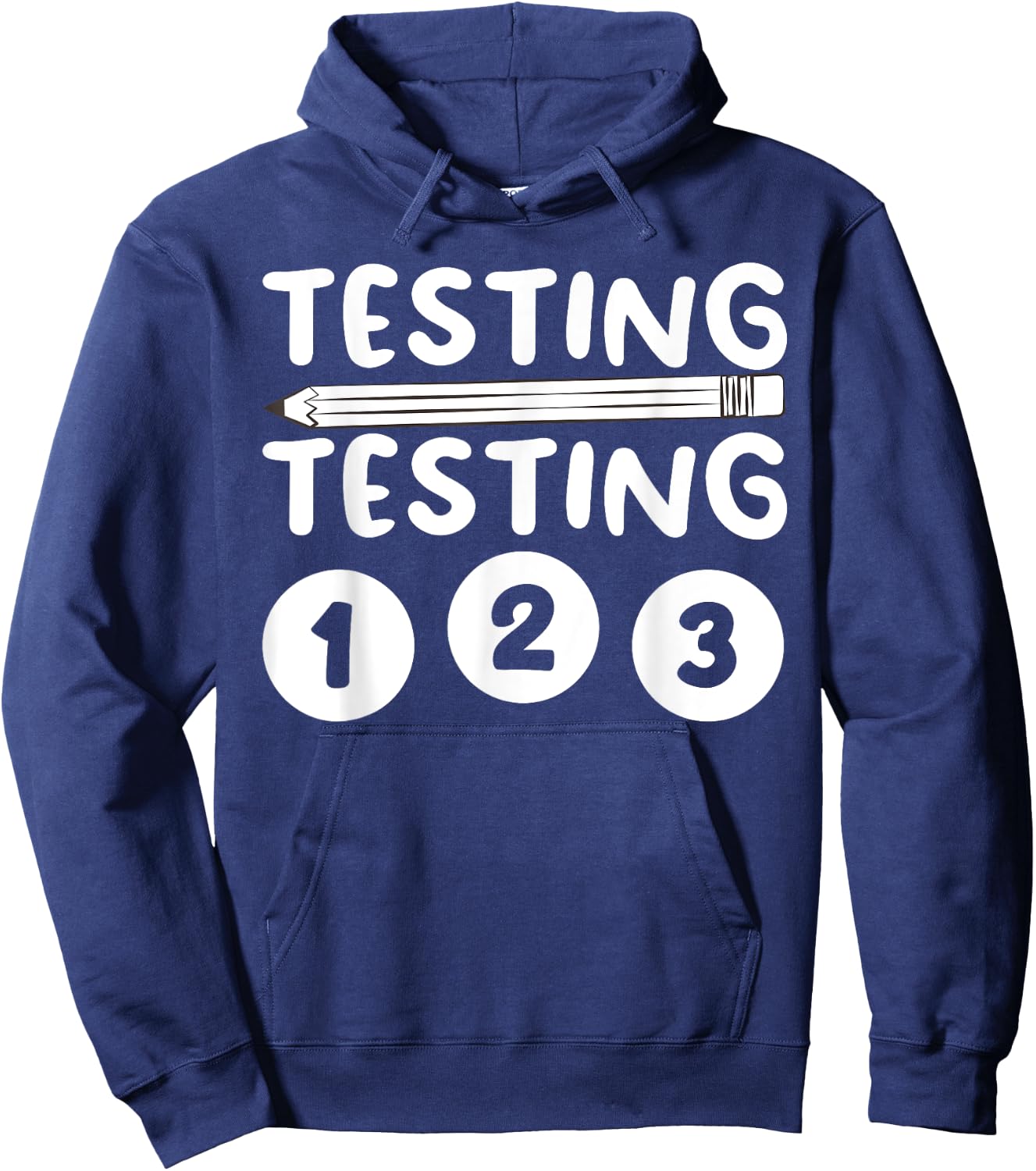 Funny Teacher Testing Design Women Testing Teacher Hoodie - Hoodie | Navy