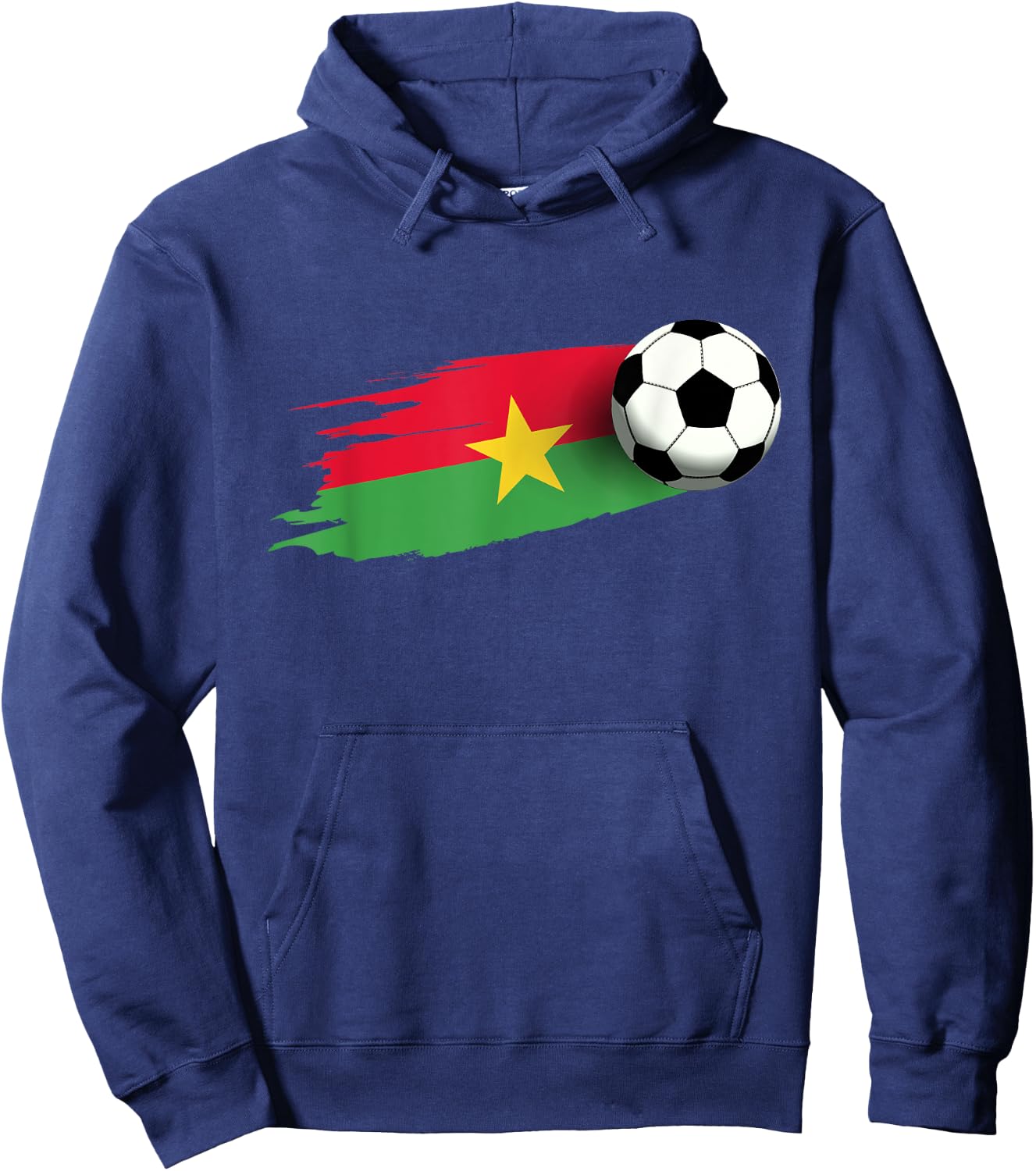 Burkina Faso Flag Jersey Burkinese Soccer Team Burkinese Hoodie - Hoodie | Navy
