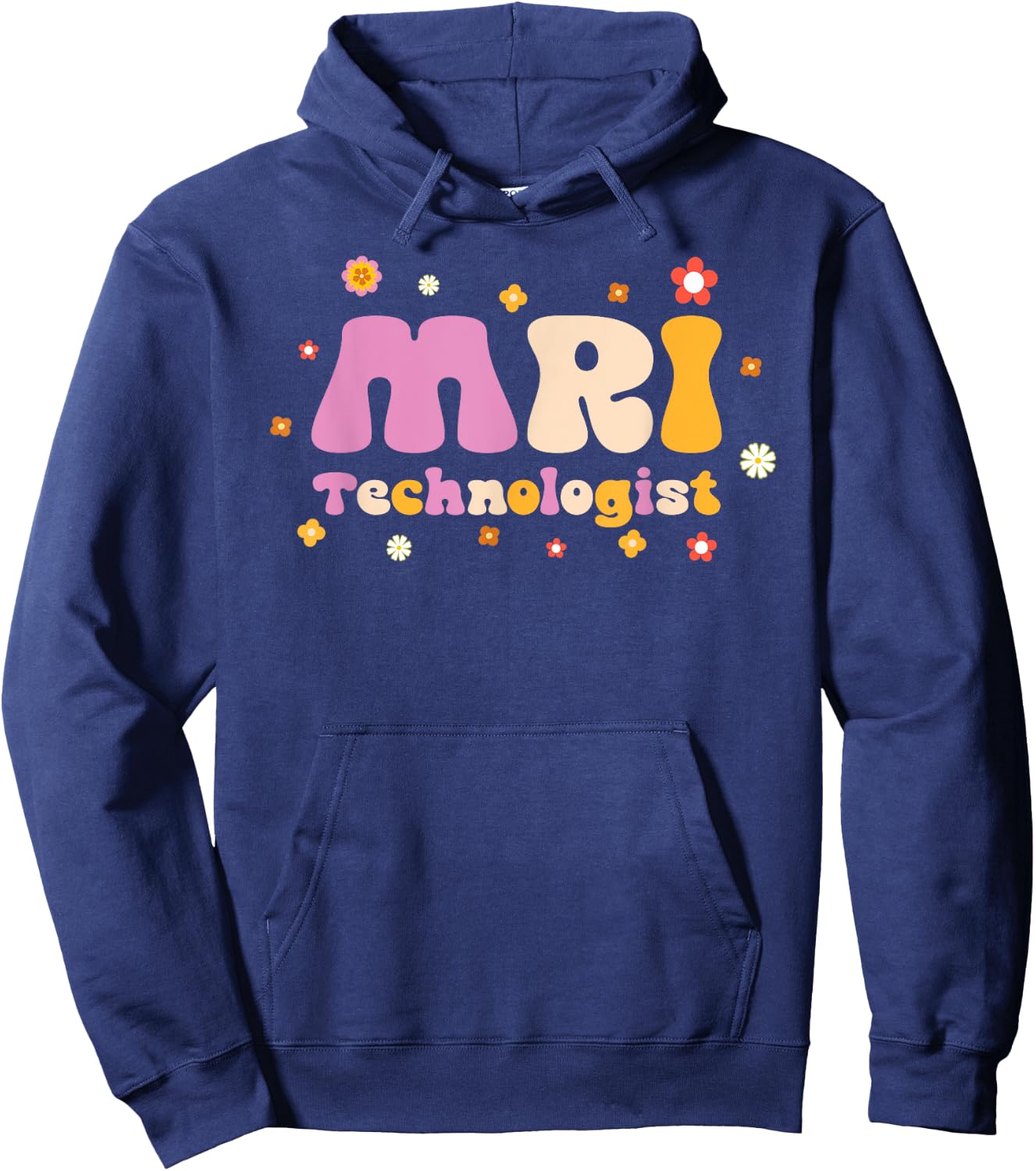 MRI Technologist | Cute Retro Vintage Health Care Worker Hoodie - Hoodie | Navy