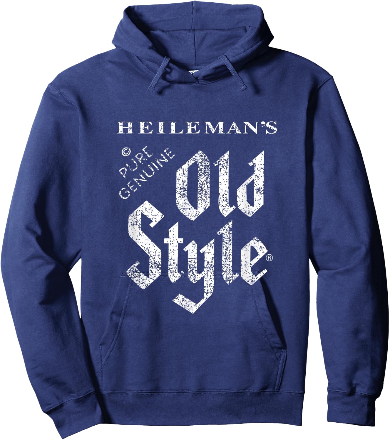 Old Style Beer Vintage Style - White Hoodie - Hoodie | Navy