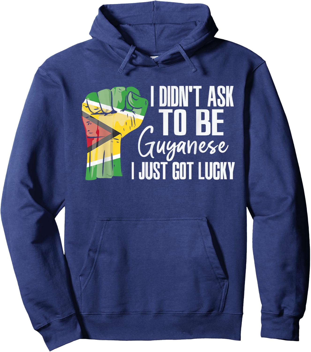 Guyanese Guyana Flag Grown Guyanese Roots Patriot Hoodie - Hoodie | Navy