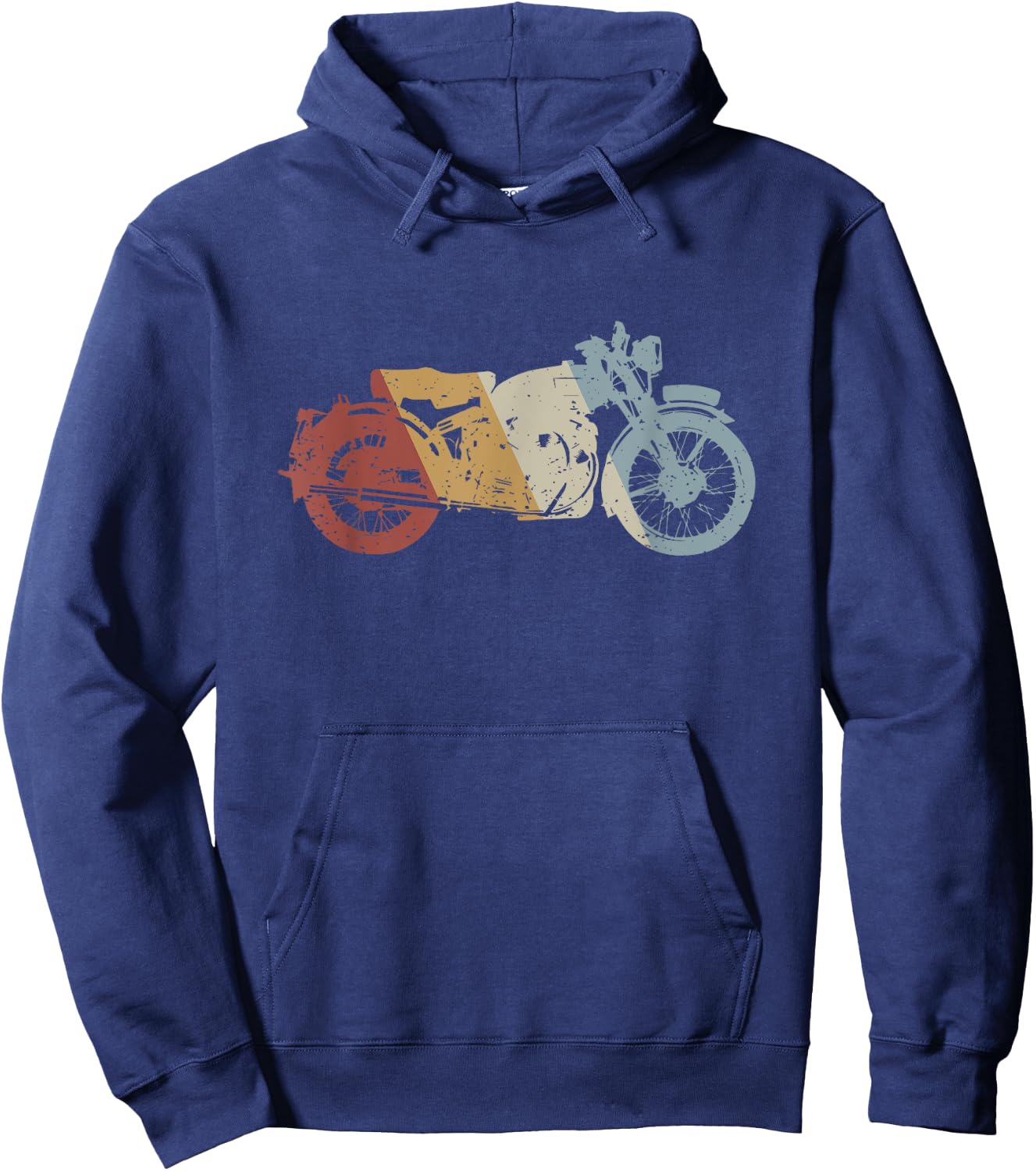Motorcycle Retro Style Vintage Hoodie - Hoodie | Navy