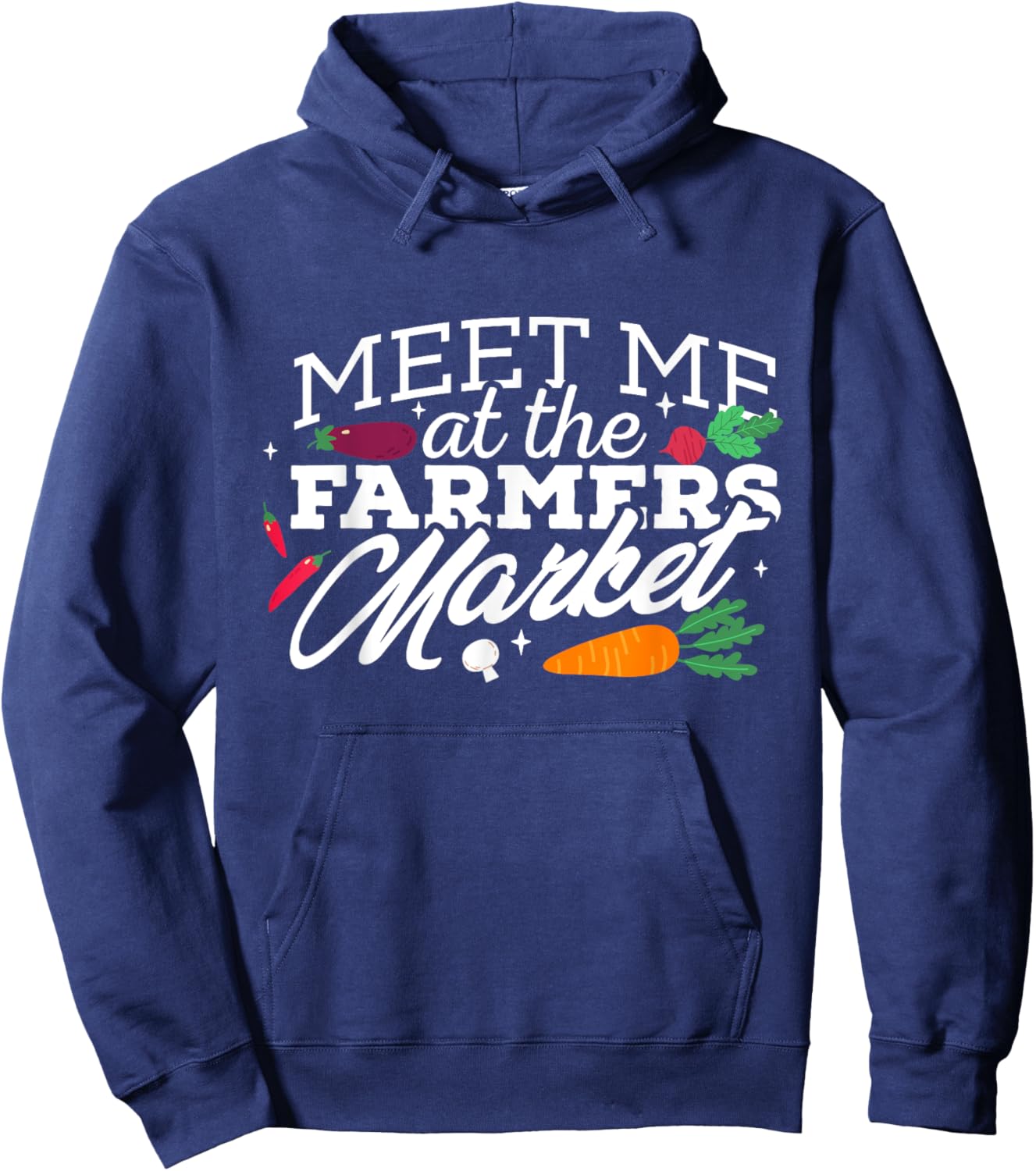 Meet Me at the Local Farmers Market Gardening Hoodie - Hoodie | Navy
