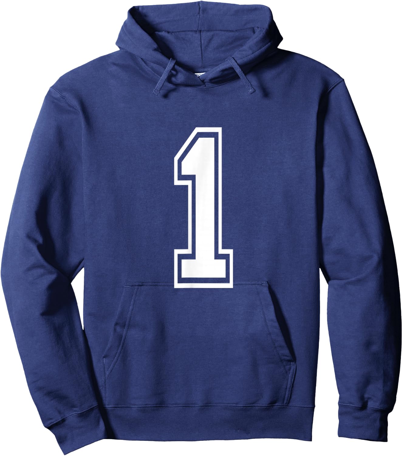 Number 1 Varsity Sports Team Jersey 1st Birthday 1 Year Hoodie - Hoodie | Navy