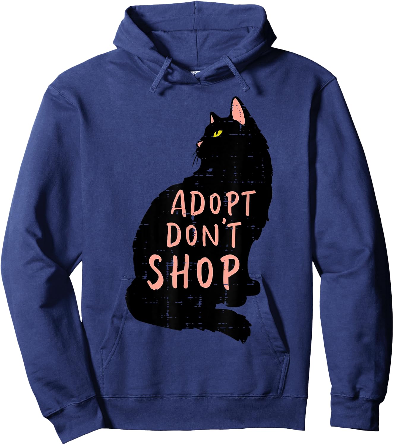 Cat Adopt Dont Shop Animal Rescue Pet Owner Men Women Kids Hoodie - Hoodie | Navy
