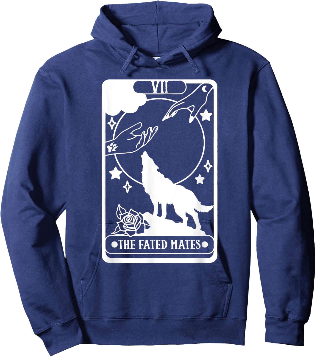 The Fated Mates Tarot Card, Funny Book Lover Hoodie - Hoodie | Navy