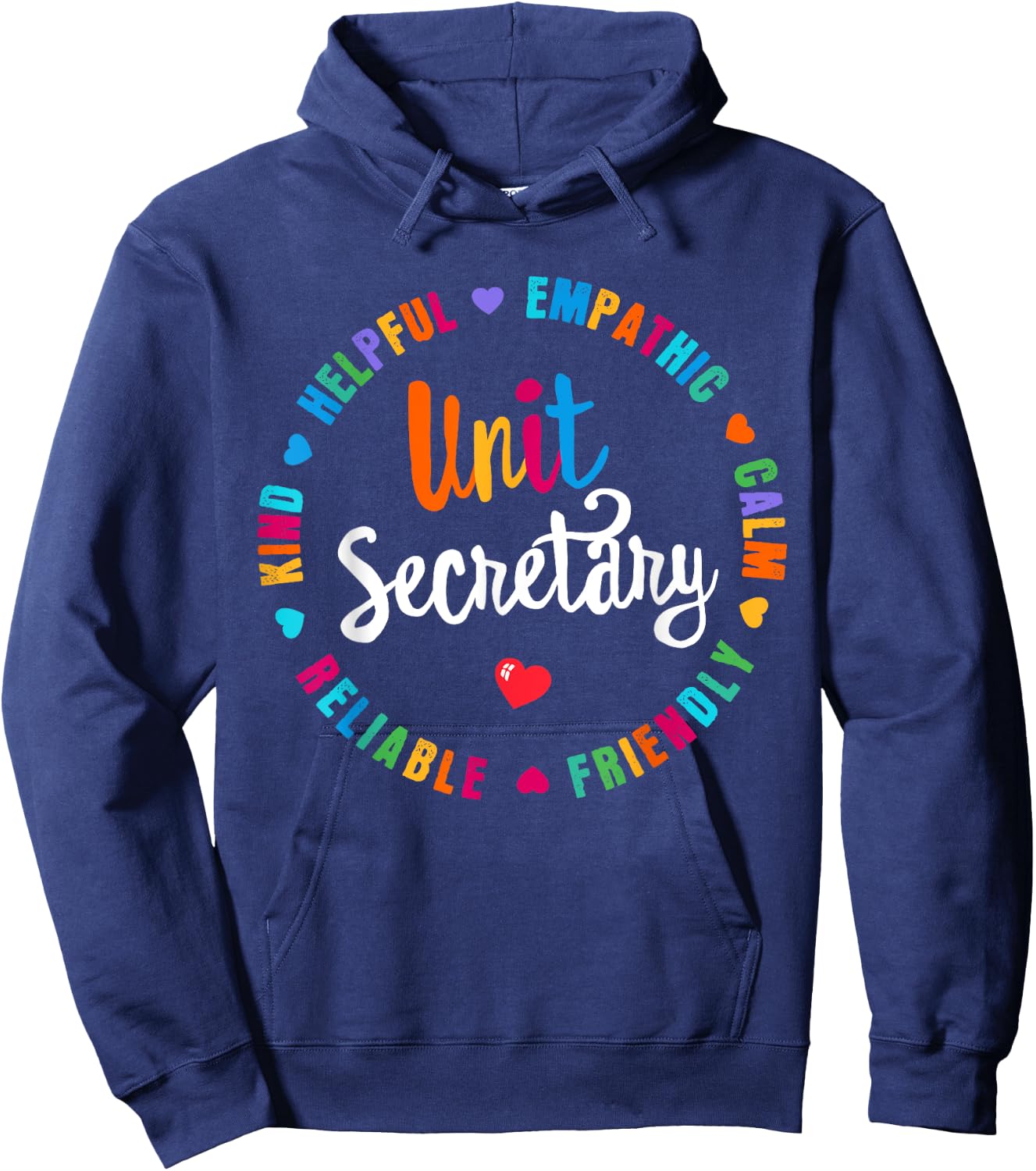 Unit Secretary Appreciation Week healthcare workers Women Hoodie - Hoodie | Navy