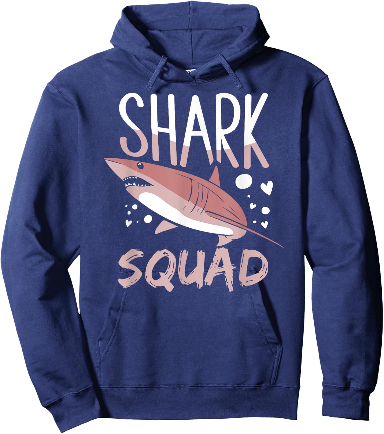 Shark Squad Cute Sharks Lover Fan Hoodie - Hoodie | Navy