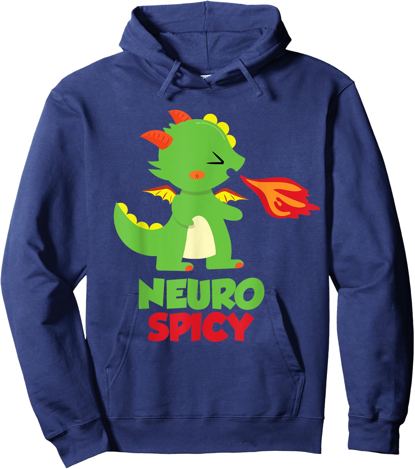 Neurospicy Dragon Hoodie - Hoodie | Navy