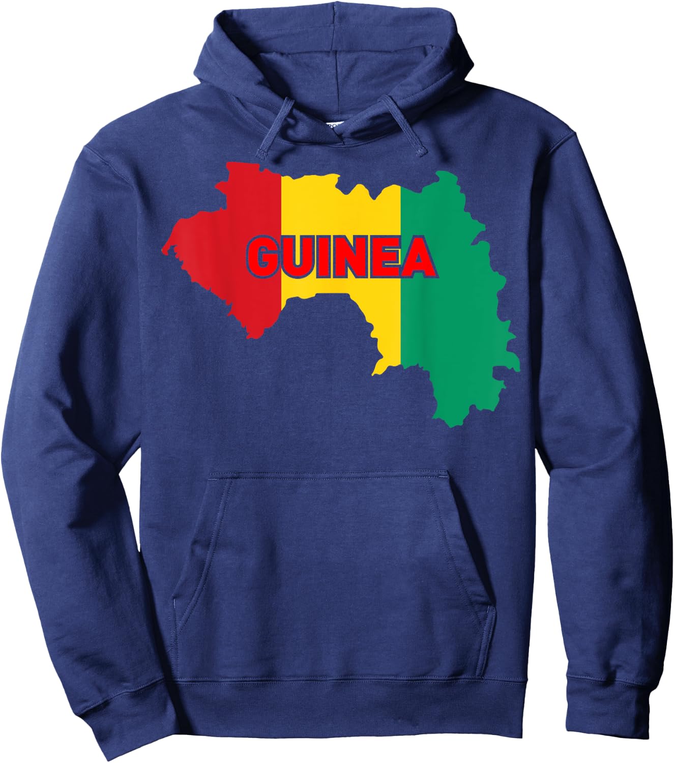 Proud Family and Patriotic Flag of Country Guinea Hoodie - Hoodie | Navy