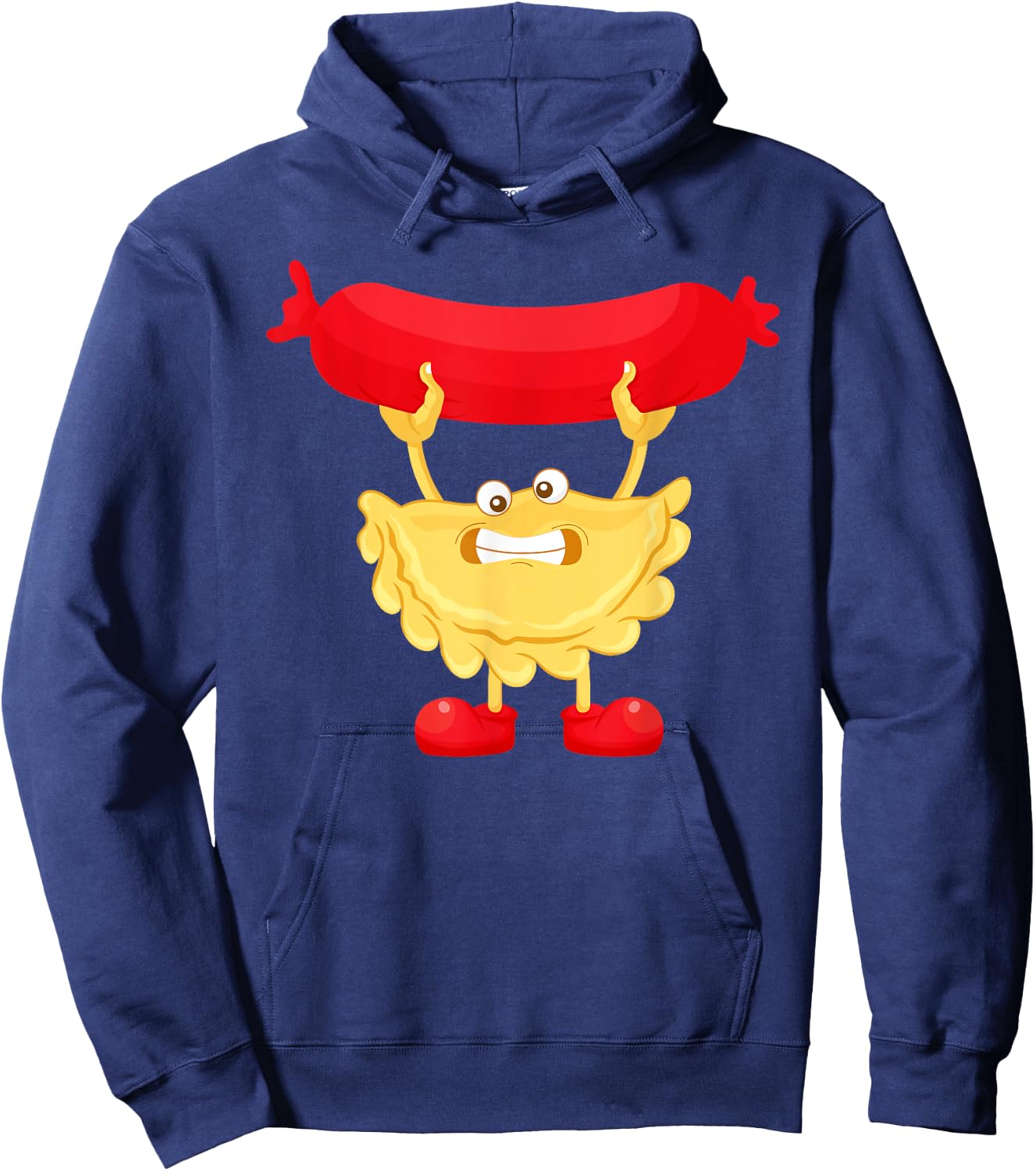 Cute Pierogi Kielbasa Art Women Sausage Polish Food Hoodie - Hoodie | Navy