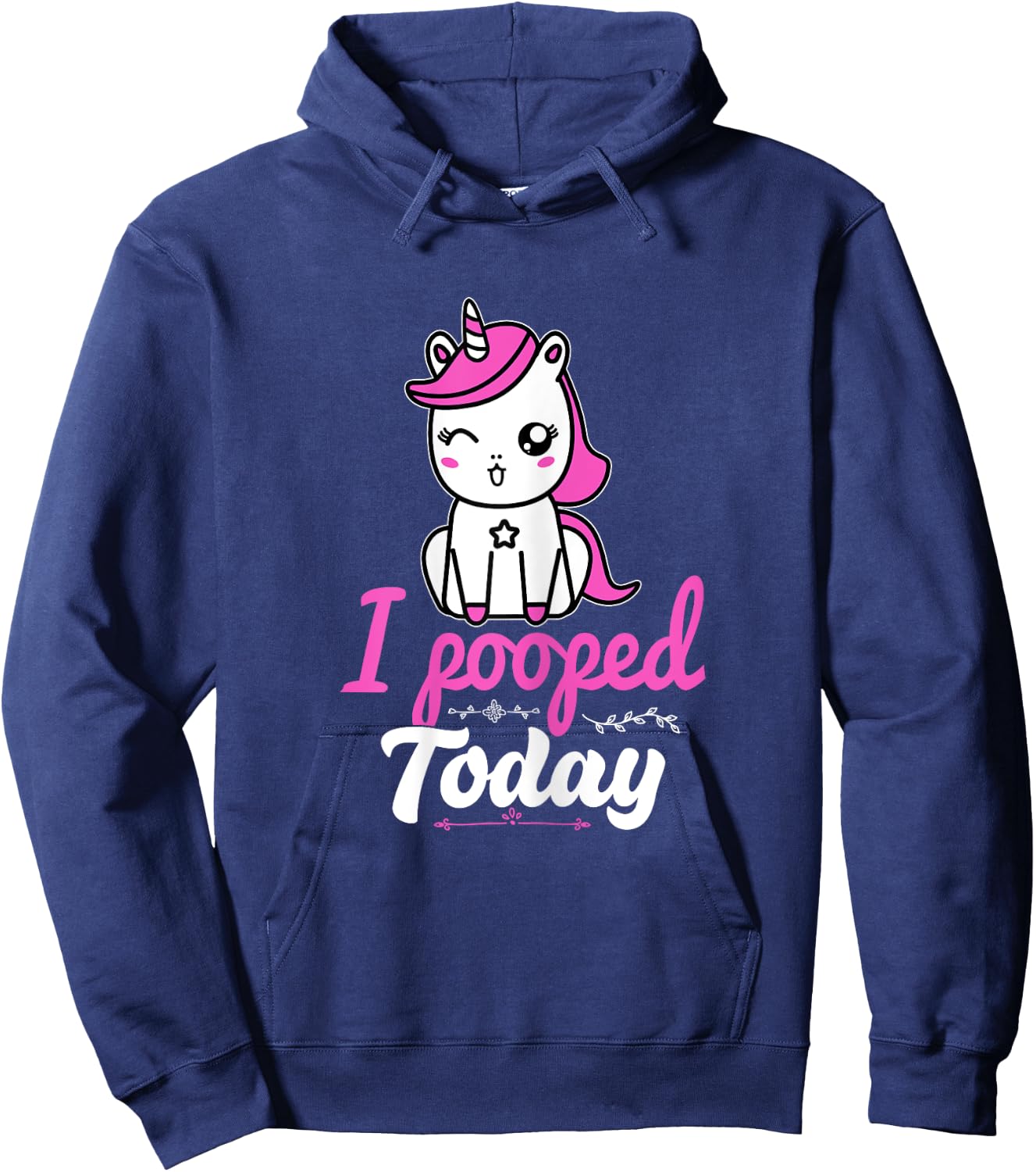 Unicorn Poop This Guy Pooped Today Sorry I Pooped Today Hoodie - Hoodie | Navy